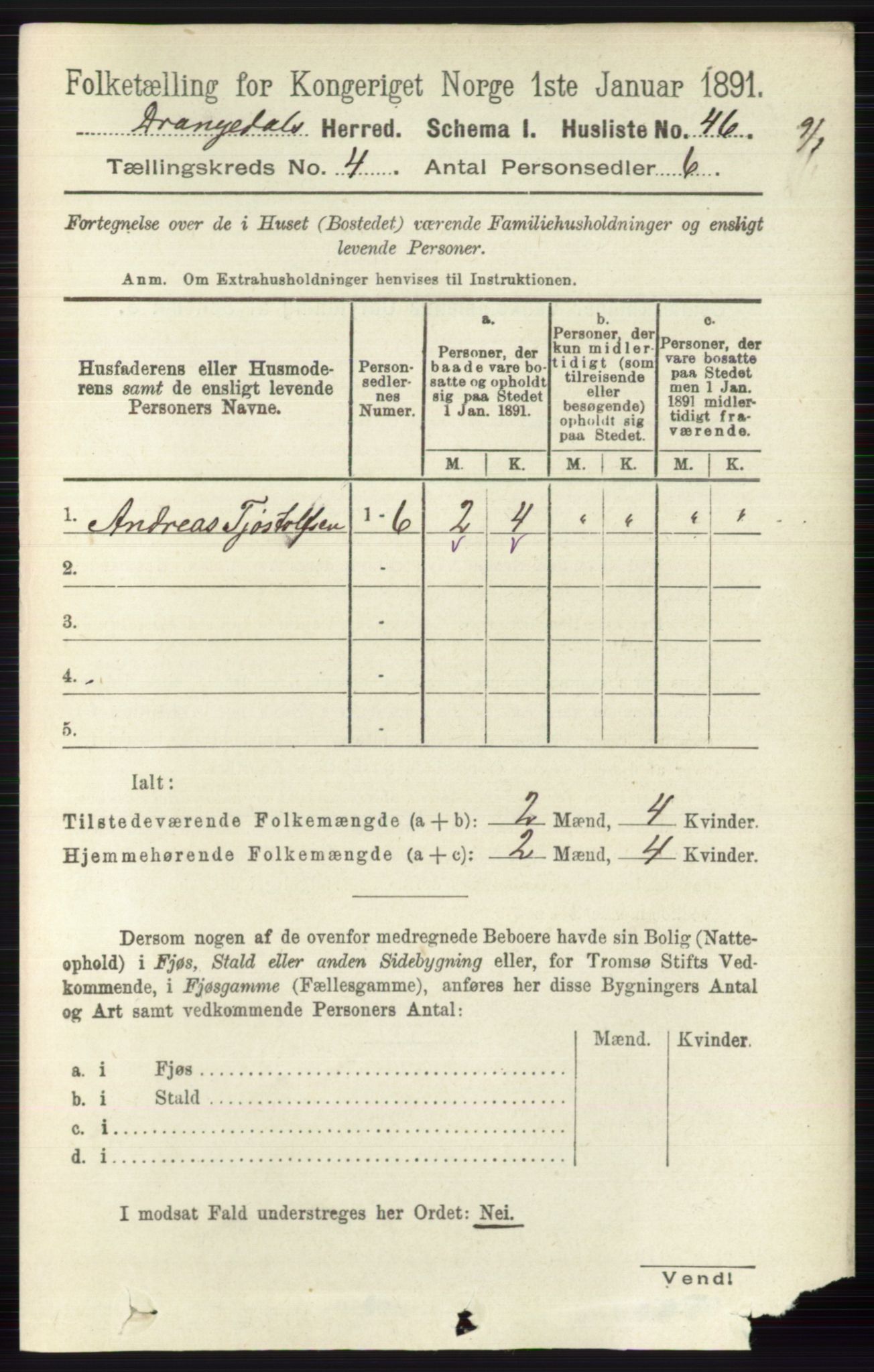 RA, 1891 census for 0817 Drangedal, 1891, p. 1292