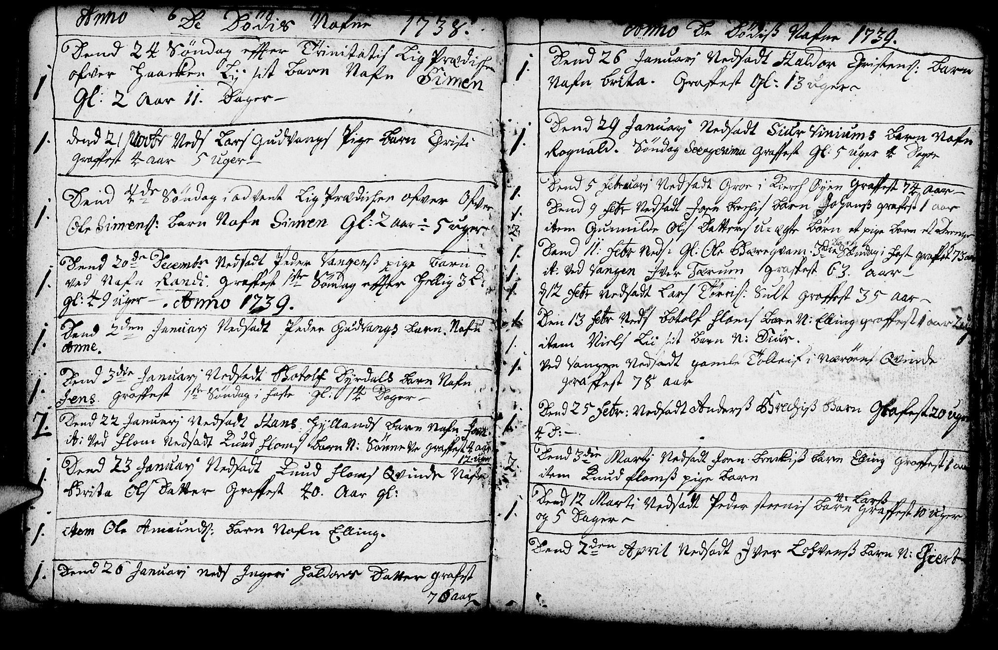 Aurland sokneprestembete, SAB/A-99937/H/Ha/Haa/L0003: Parish register (official) no. A 3, 1735-1761, p. 110
