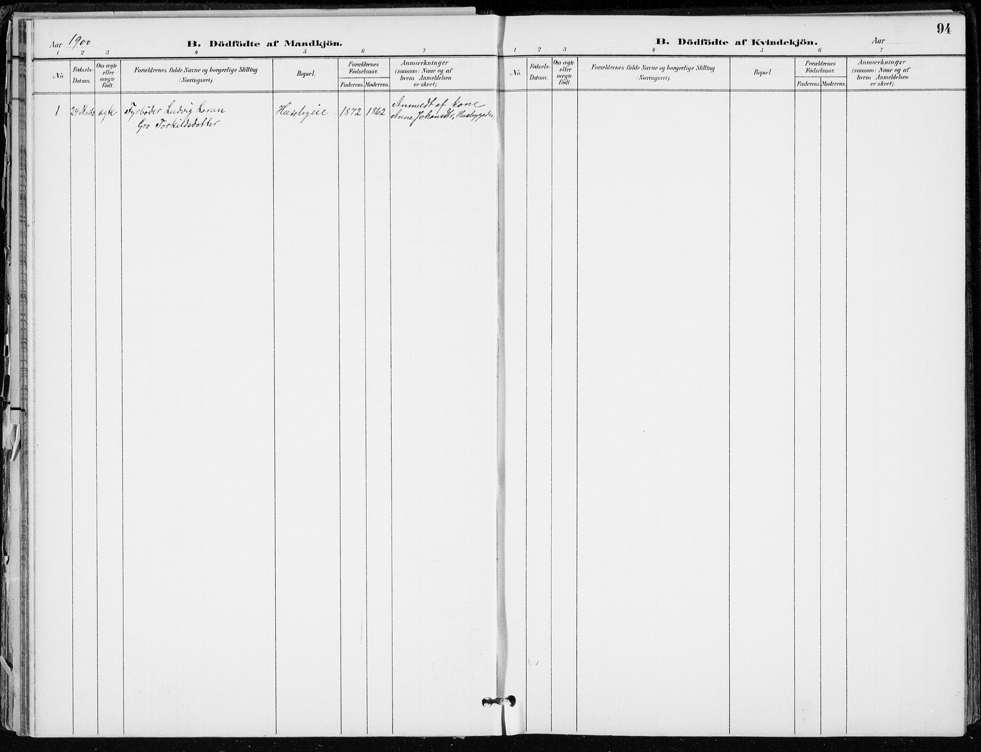 Lier kirkebøker, AV/SAKO-A-230/F/Fa/L0016: Parish register (official) no. I 16, 1895-1900, p. 94