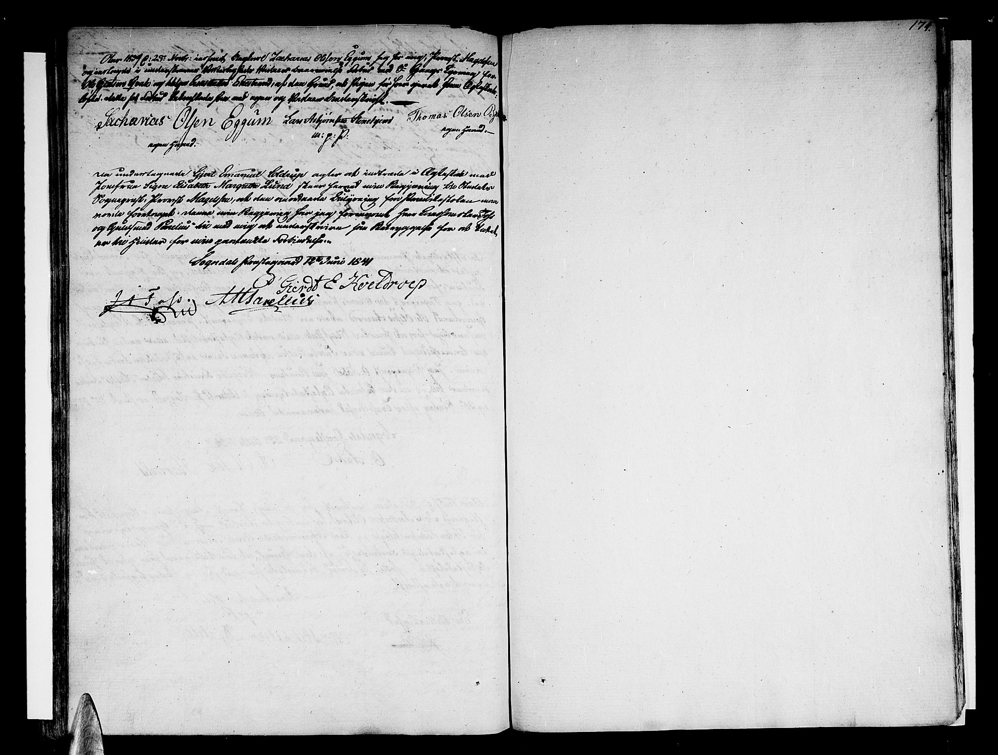 Sogndal sokneprestembete, SAB/A-81301/H/Haa/Haaa/L0009: Parish register (official) no. A 9, 1809-1821, p. 174