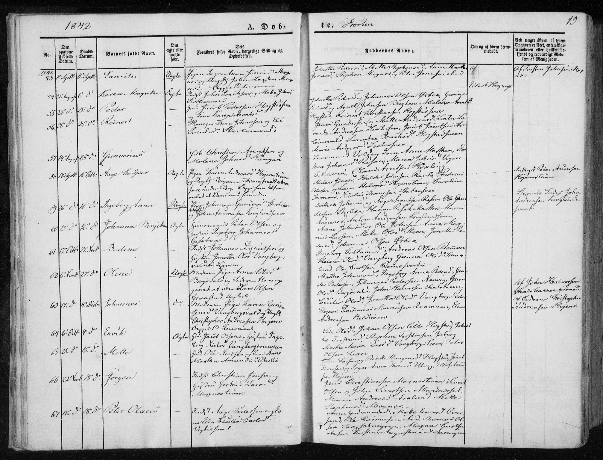 Ministerialprotokoller, klokkerbøker og fødselsregistre - Nord-Trøndelag, SAT/A-1458/713/L0115: Parish register (official) no. 713A06, 1838-1851, p. 19