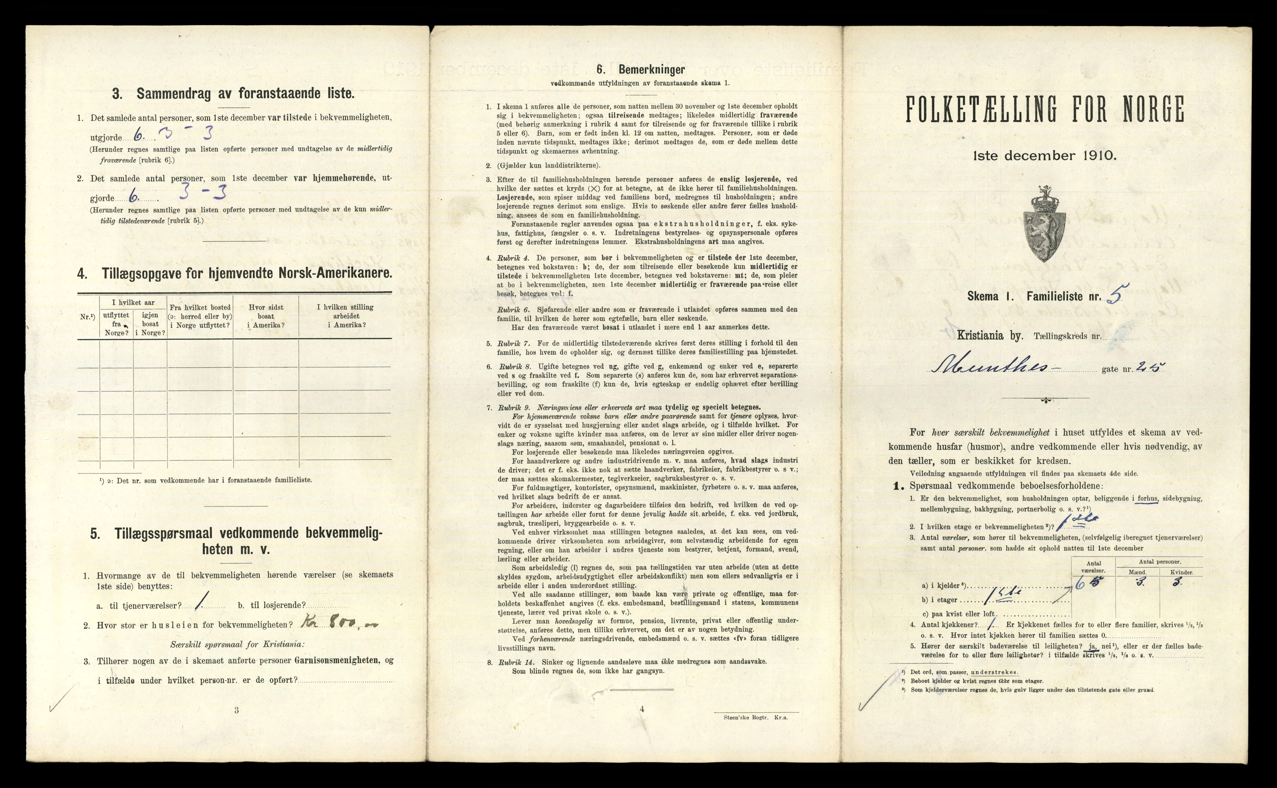 RA, 1910 census for Kristiania, 1910, p. 66393