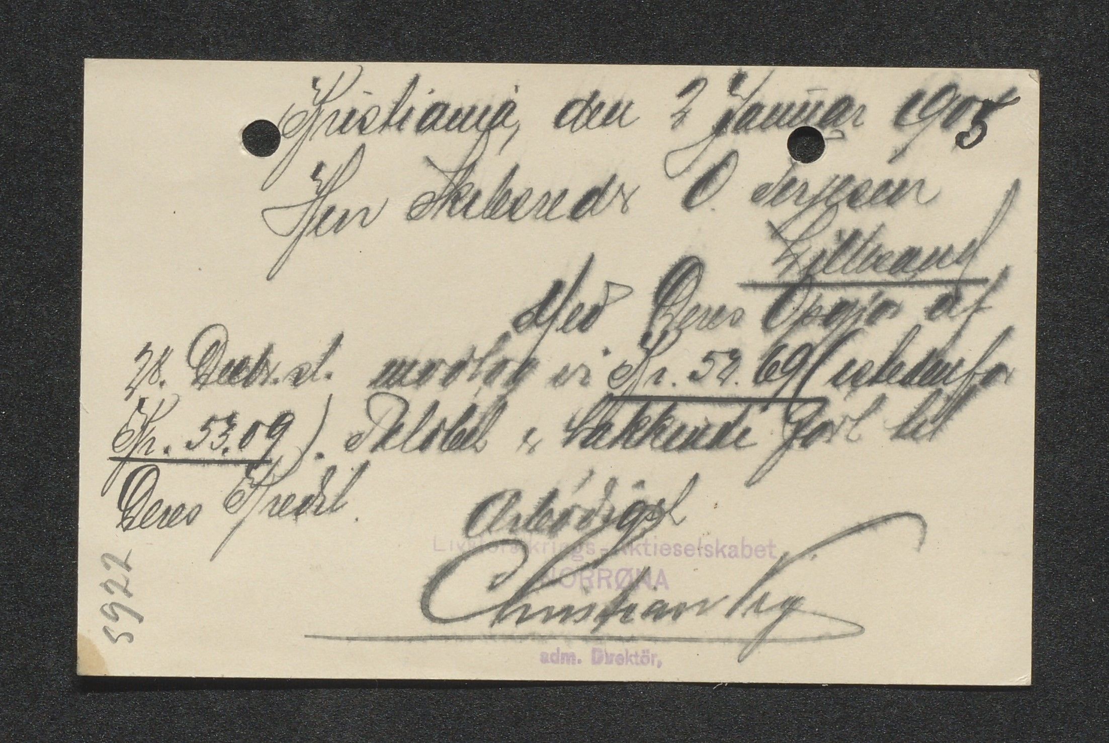 O. Terjesens rederi, AAKS/PA-2525/E/E01/L0013: Korrespondanse, 1904-1905