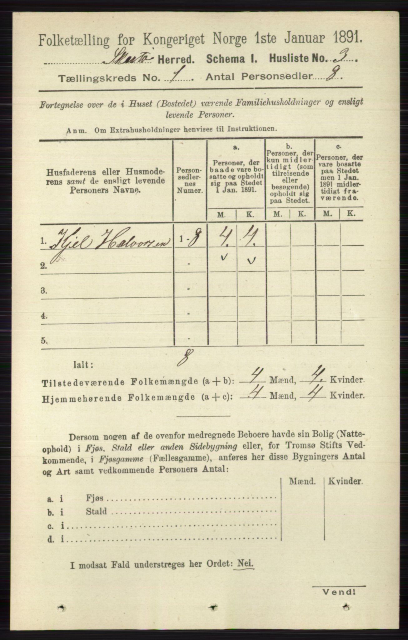 RA, 1891 census for 0815 Skåtøy, 1891, p. 42