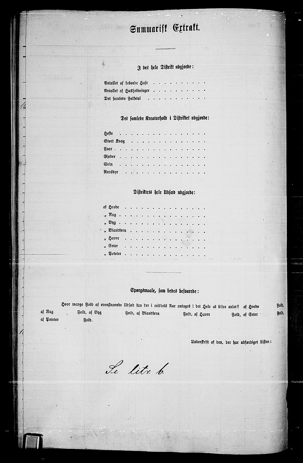 RA, 1865 census for Tune, 1865, p. 243