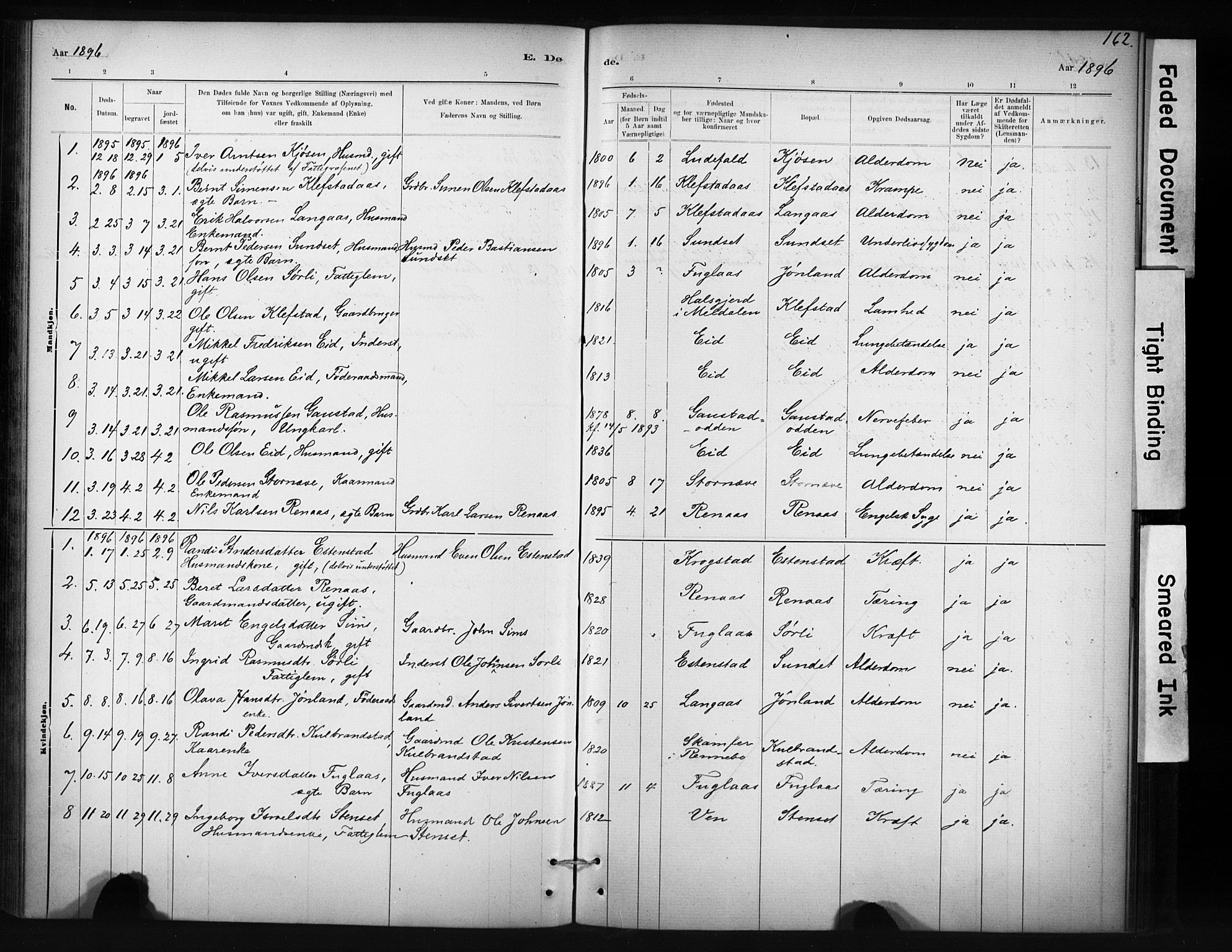 Ministerialprotokoller, klokkerbøker og fødselsregistre - Sør-Trøndelag, SAT/A-1456/694/L1127: Parish register (official) no. 694A01, 1887-1905, p. 162