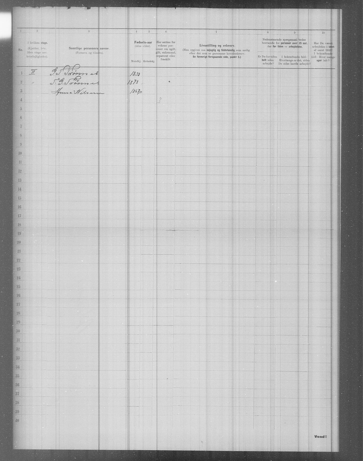 OBA, Municipal Census 1902 for Kristiania, 1902, p. 3904