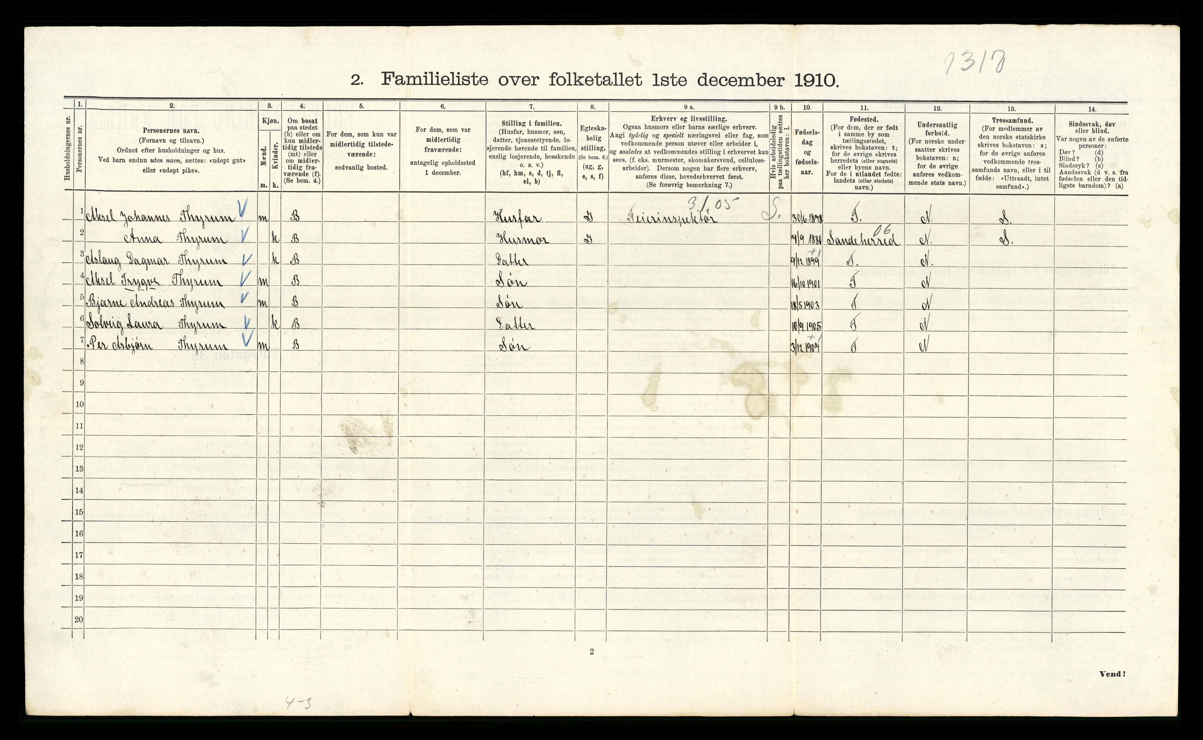 RA, 1910 census for Kristiania, 1910, p. 111082