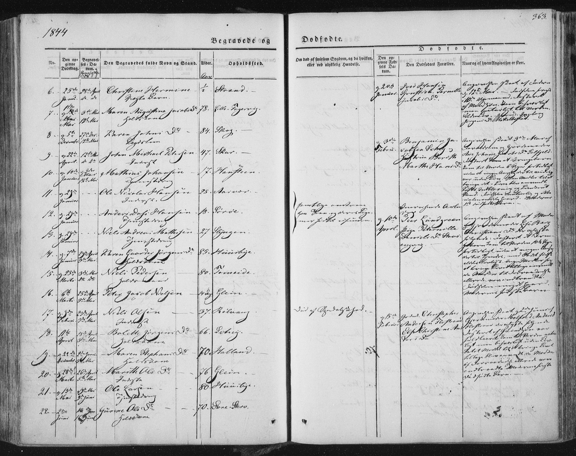 Ministerialprotokoller, klokkerbøker og fødselsregistre - Nordland, AV/SAT-A-1459/838/L0549: Parish register (official) no. 838A07, 1840-1854, p. 363