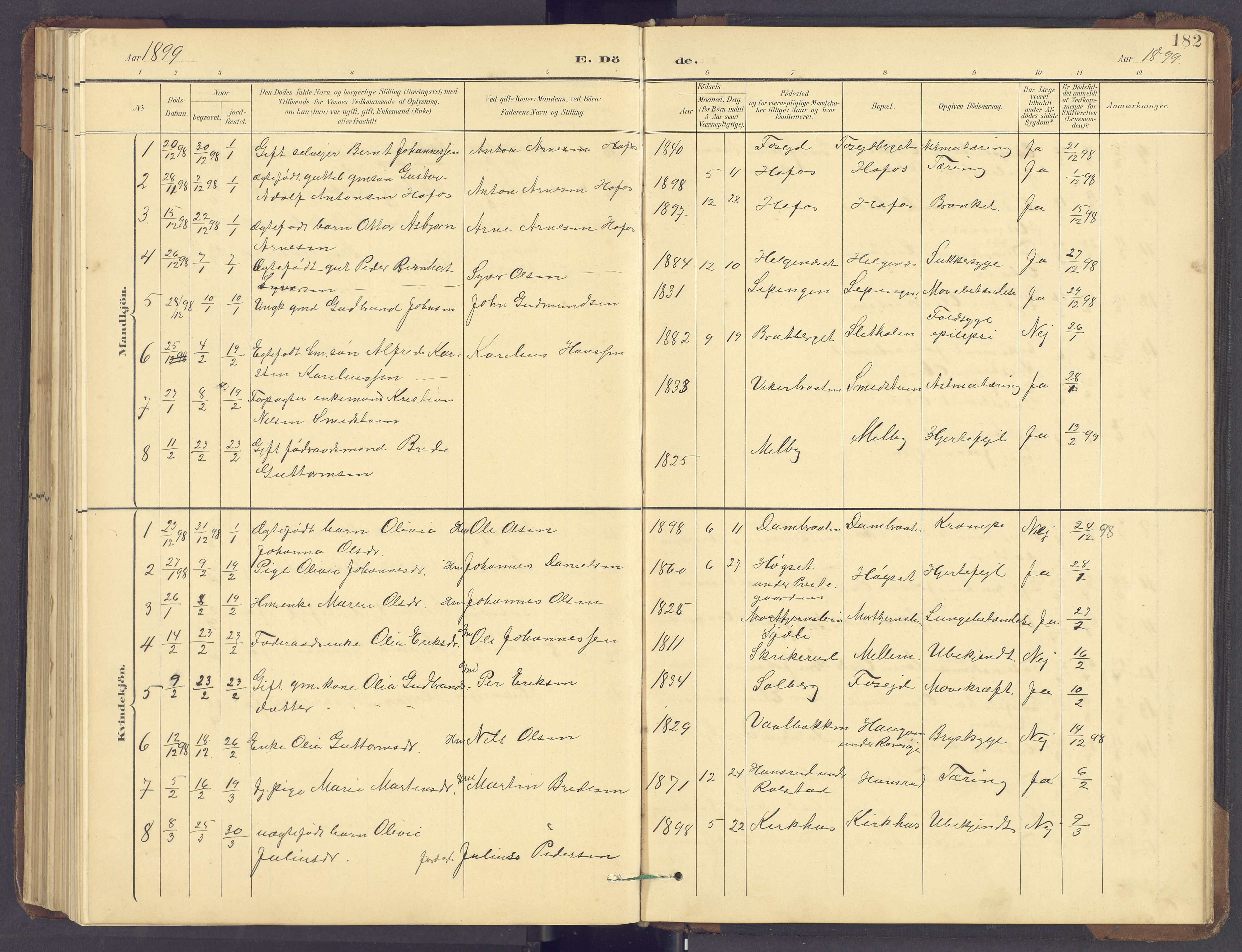 Brandval prestekontor, SAH/PREST-034/H/Ha/Hab/L0002: Parish register (copy) no. 2, 1895-1904, p. 182