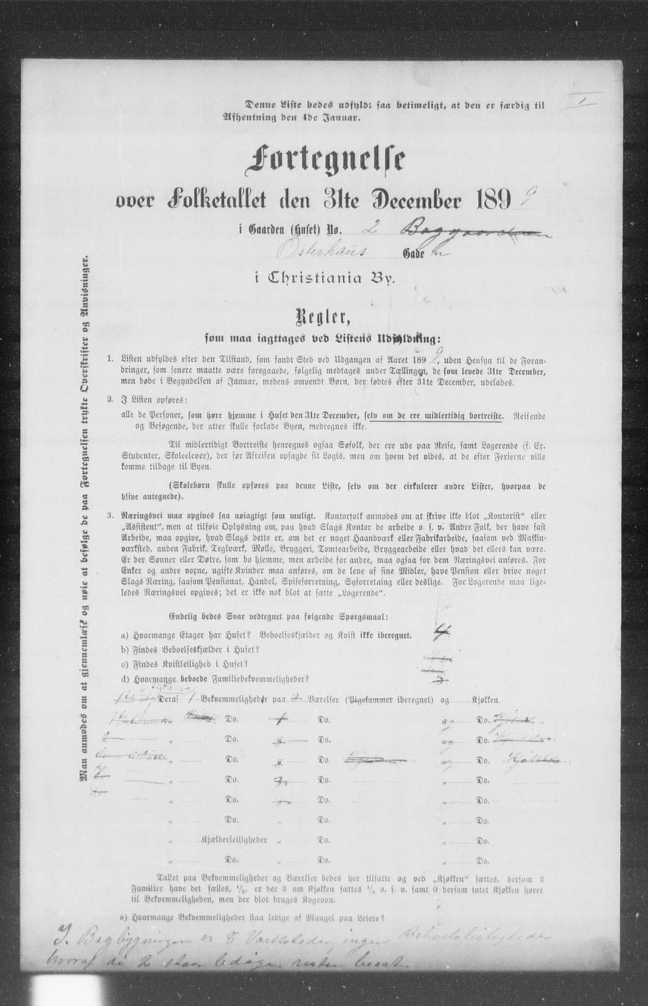 OBA, Municipal Census 1899 for Kristiania, 1899, p. 10070