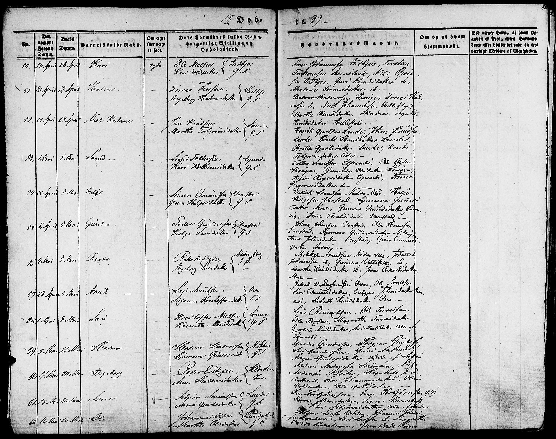 Fjelberg sokneprestembete, SAB/A-75201/H/Haa: Parish register (official) no. A 6, 1835-1851, p. 42