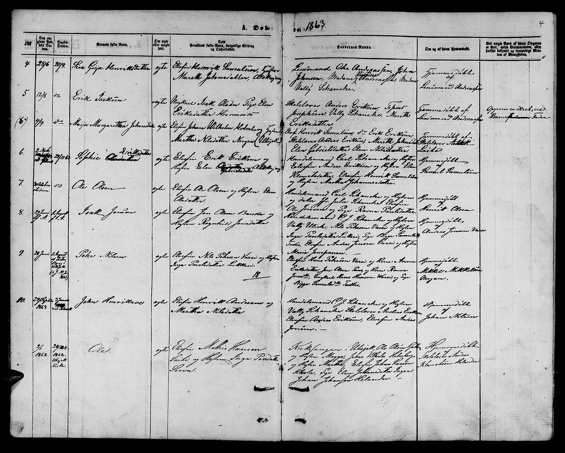 Nesseby sokneprestkontor, SATØ/S-1330/H/Hb/L0006klokker: Parish register (copy) no. 6, 1860-1876, p. 4