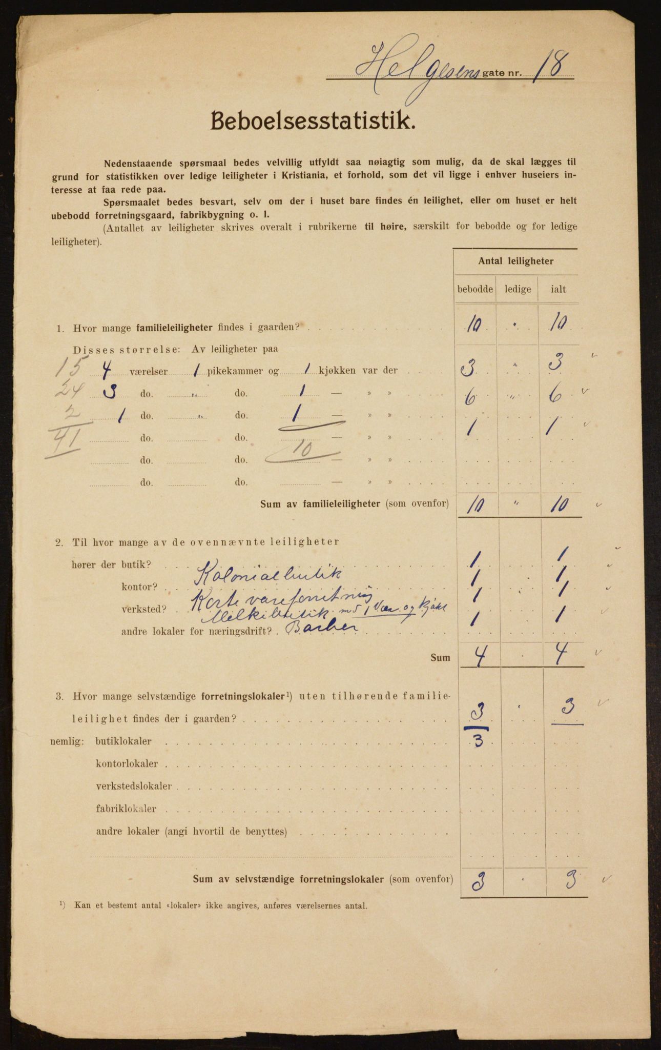 OBA, Municipal Census 1910 for Kristiania, 1910, p. 36638