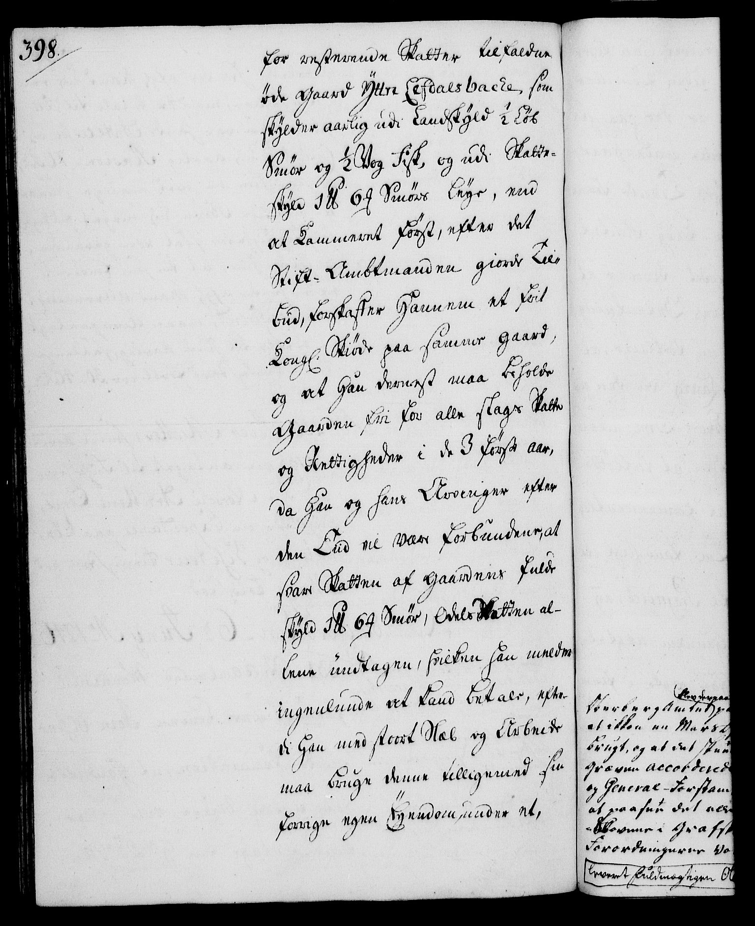 Rentekammeret, Kammerkanselliet, RA/EA-3111/G/Gh/Gha/L0027: Norsk ekstraktmemorialprotokoll (merket RK 53.72), 1745-1746, p. 398