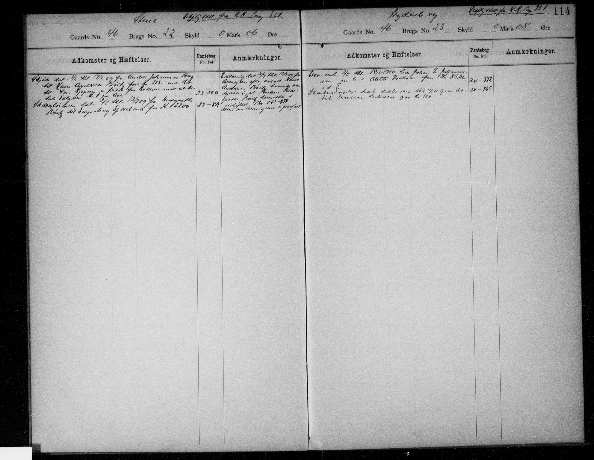 Idd og Marker sorenskriveri, AV/SAO-A-10283/G/Ga/Gac/L0003: Mortgage register no. II 3, 1894-1925, p. 114