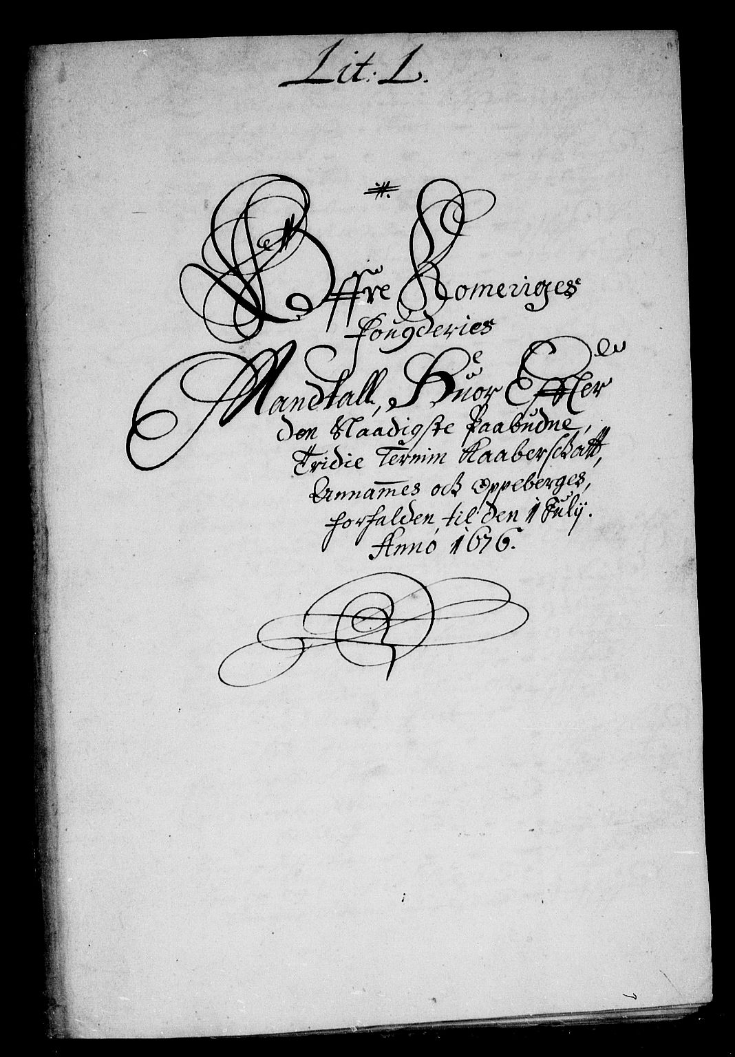 Rentekammeret inntil 1814, Reviderte regnskaper, Stiftamtstueregnskaper, Landkommissariatet på Akershus og Akershus stiftamt, AV/RA-EA-5869/R/Rb/L0122: Akershus stiftamt, 1676
