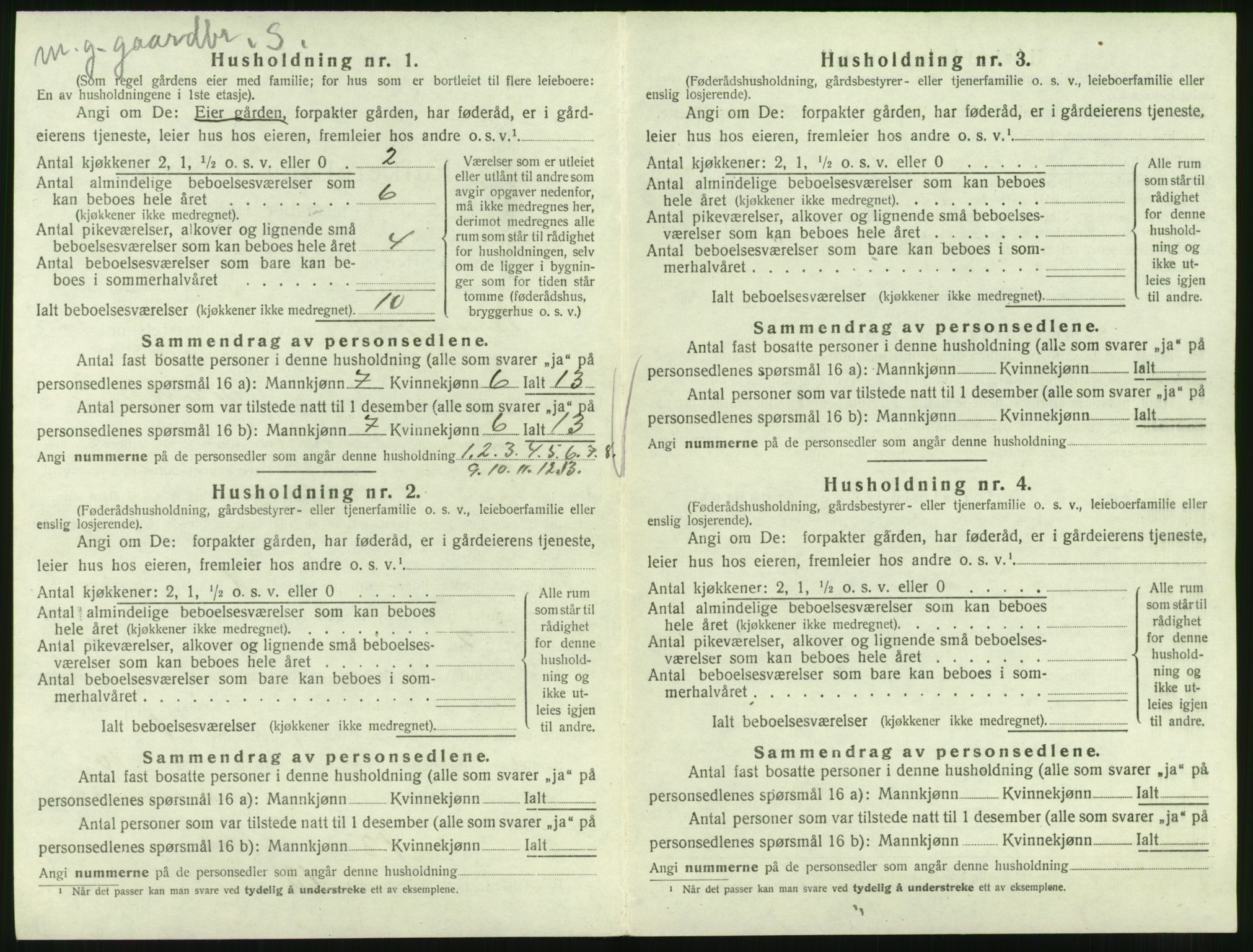 SAT, 1920 census for Valsøyfjord, 1920, p. 400