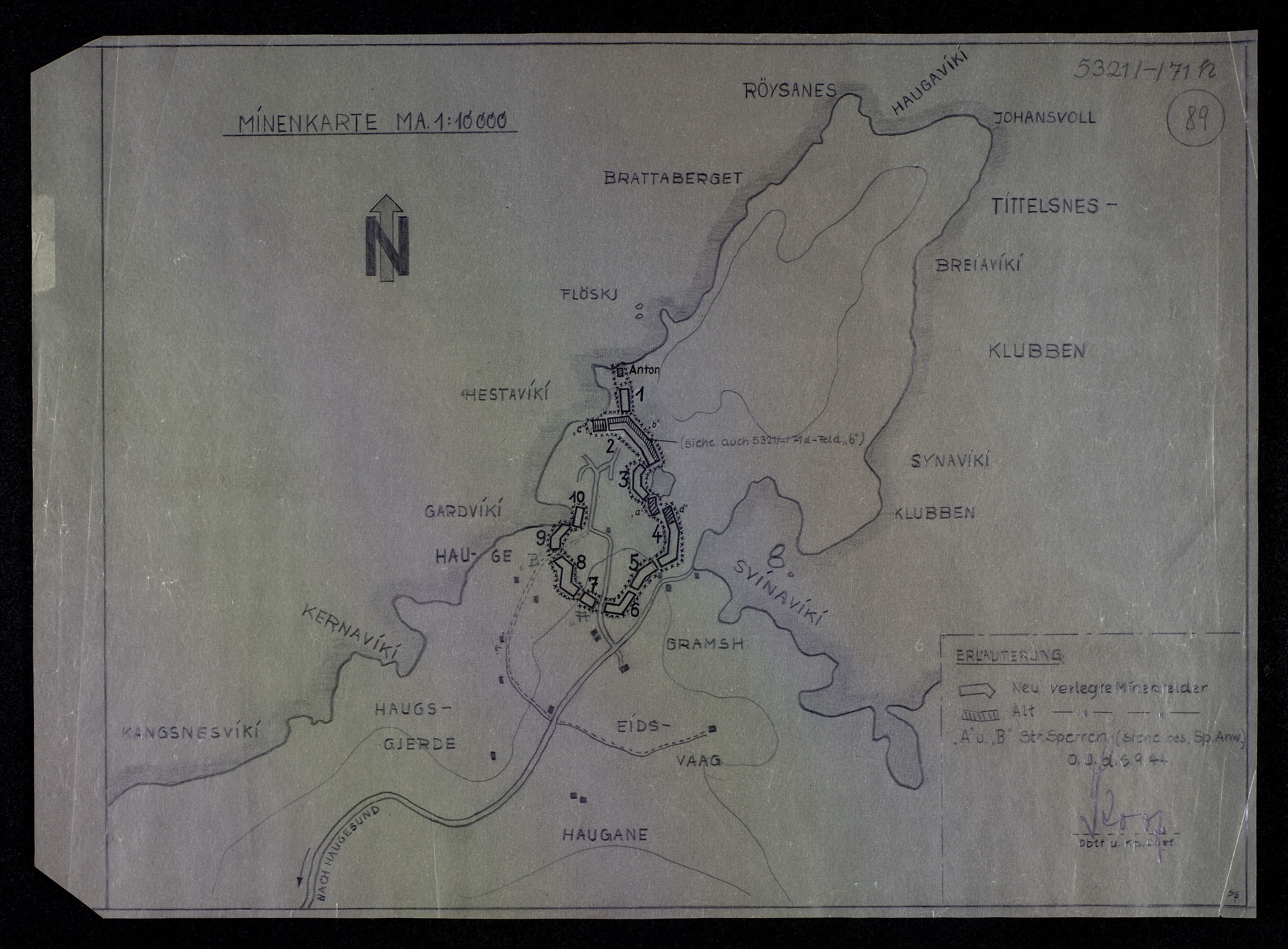 Distriktskommando Vestlandet - DKV, AV/SAB-A-100376/018/T/Ta/Tab/Taba/L0001: Kart 1-925, 1942-1945, p. 111