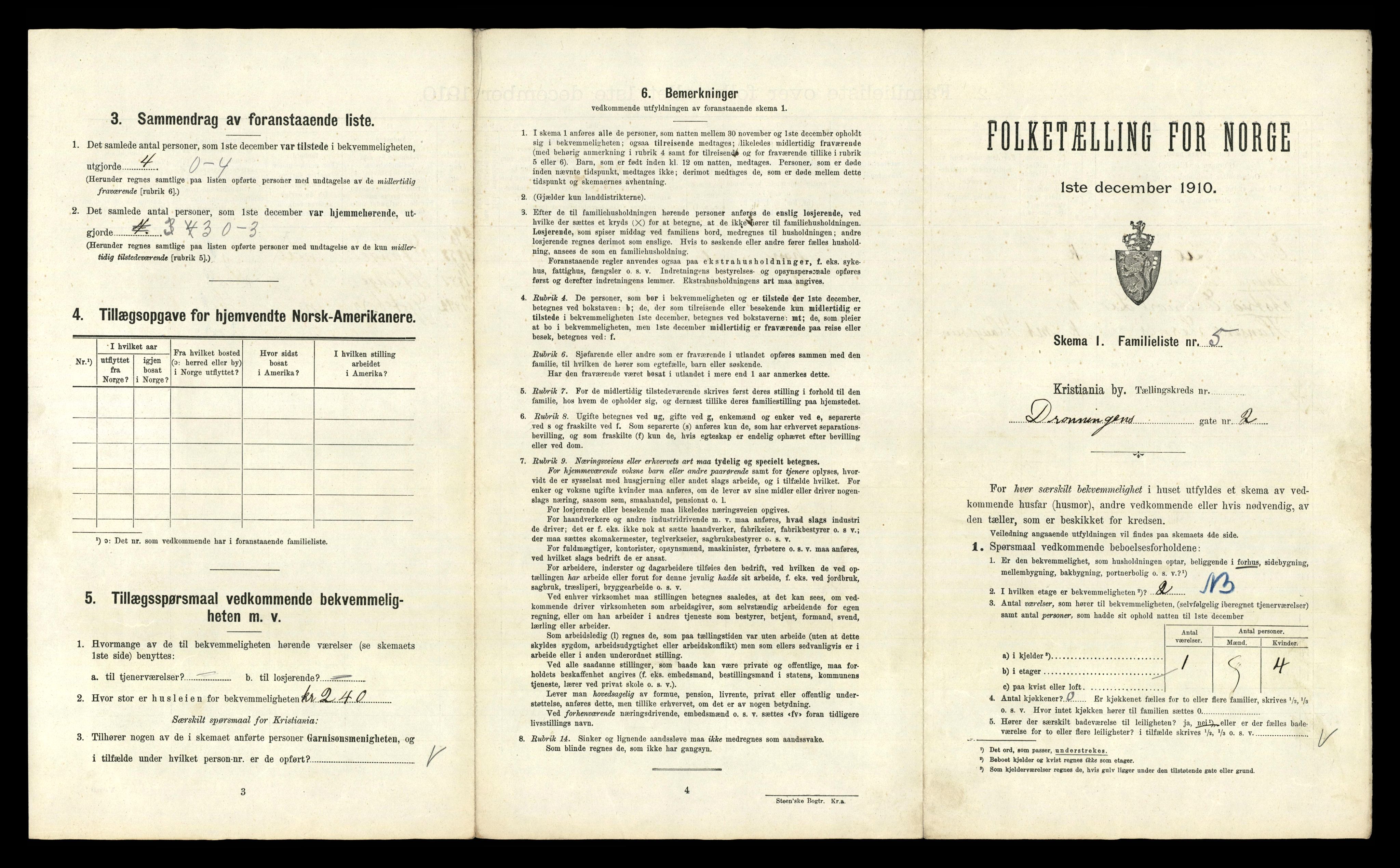 RA, 1910 census for Kristiania, 1910, p. 17685