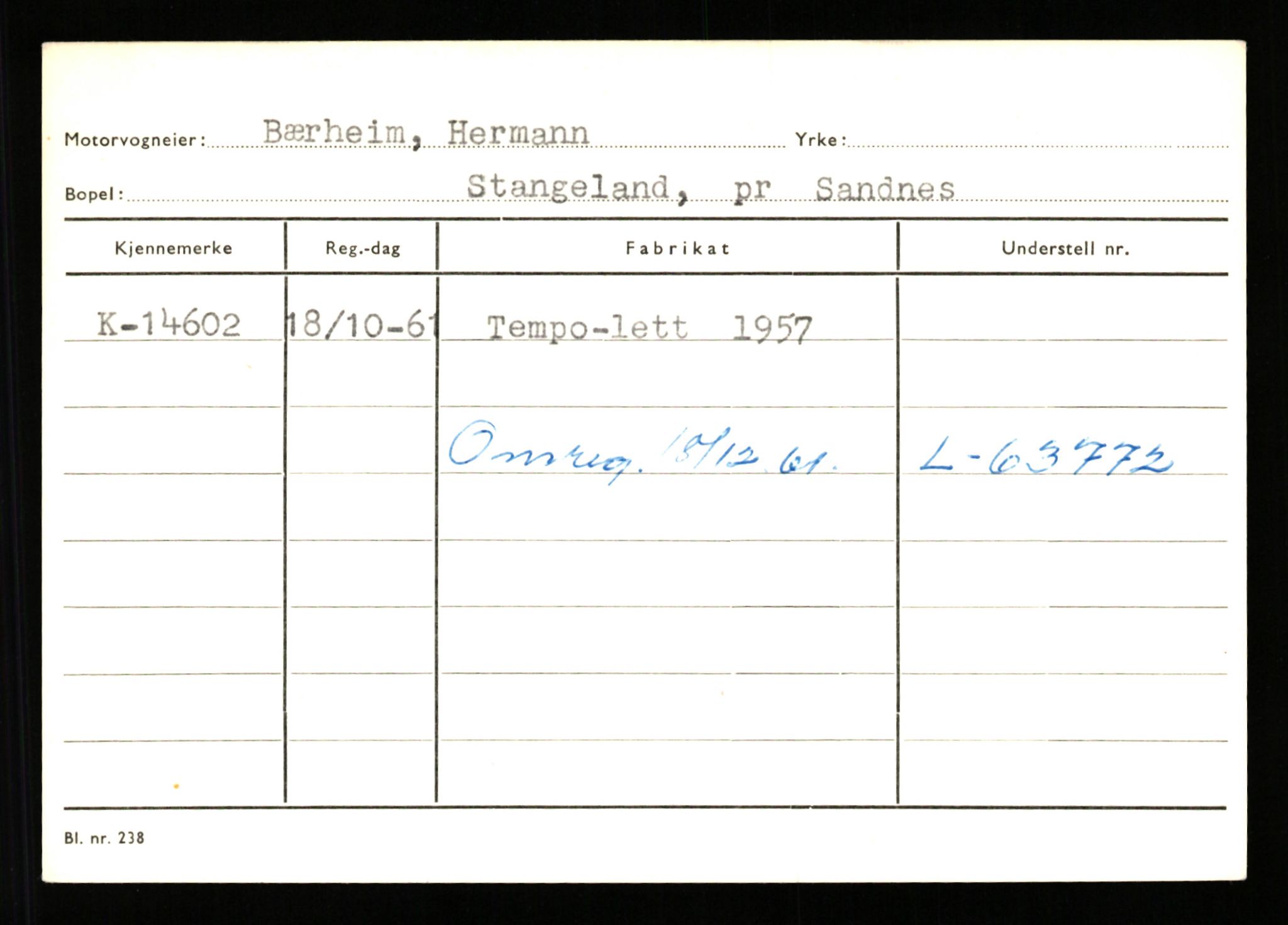 Stavanger trafikkstasjon, SAST/A-101942/0/G/L0003: Registreringsnummer: 10466 - 15496, 1930-1971, p. 2736