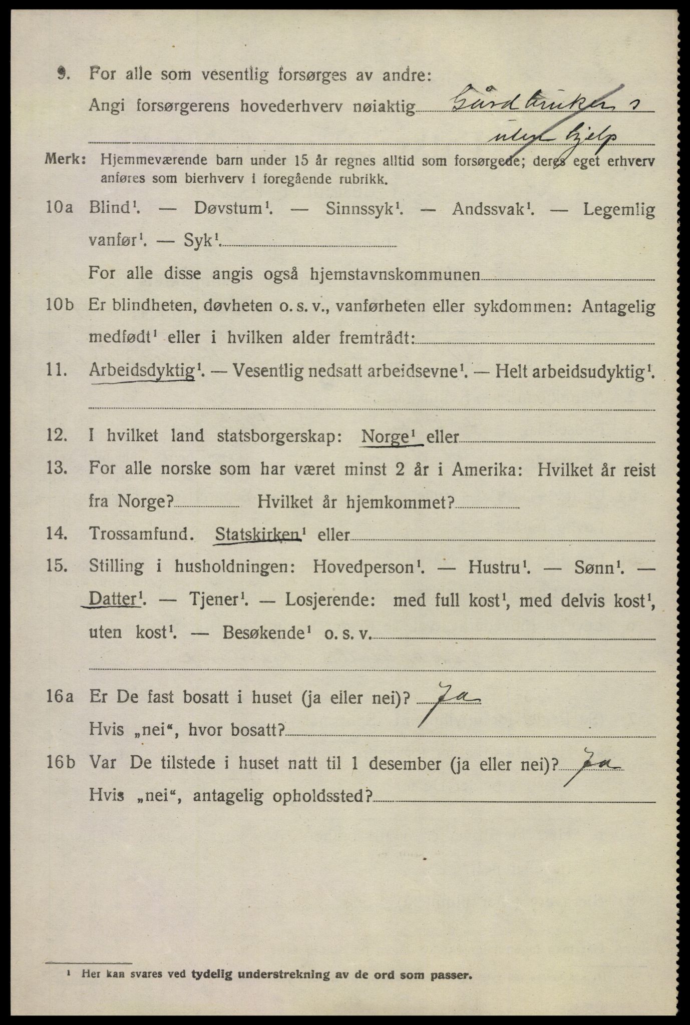 SAKO, 1920 census for Hedrum, 1920, p. 7604