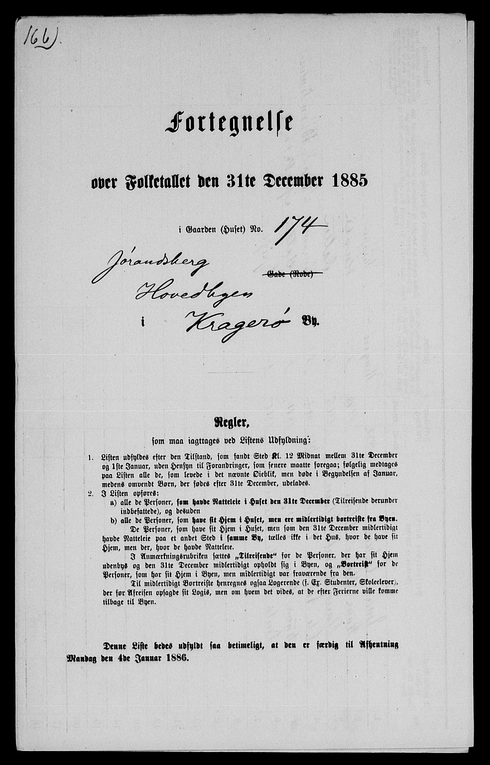 SAKO, 1885 census for 0801 Kragerø, 1885, p. 1362