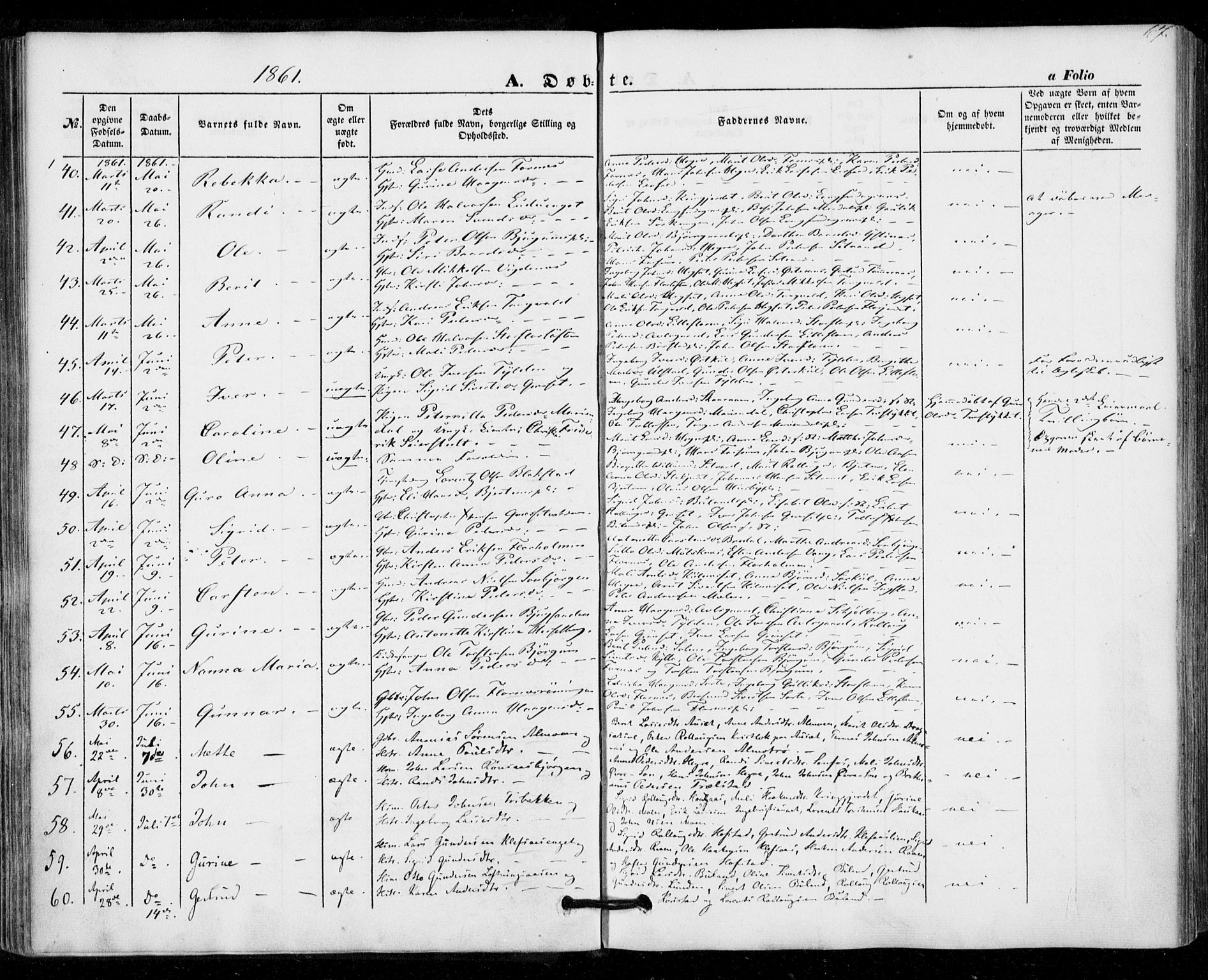 Ministerialprotokoller, klokkerbøker og fødselsregistre - Nord-Trøndelag, AV/SAT-A-1458/703/L0028: Parish register (official) no. 703A01, 1850-1862, p. 67