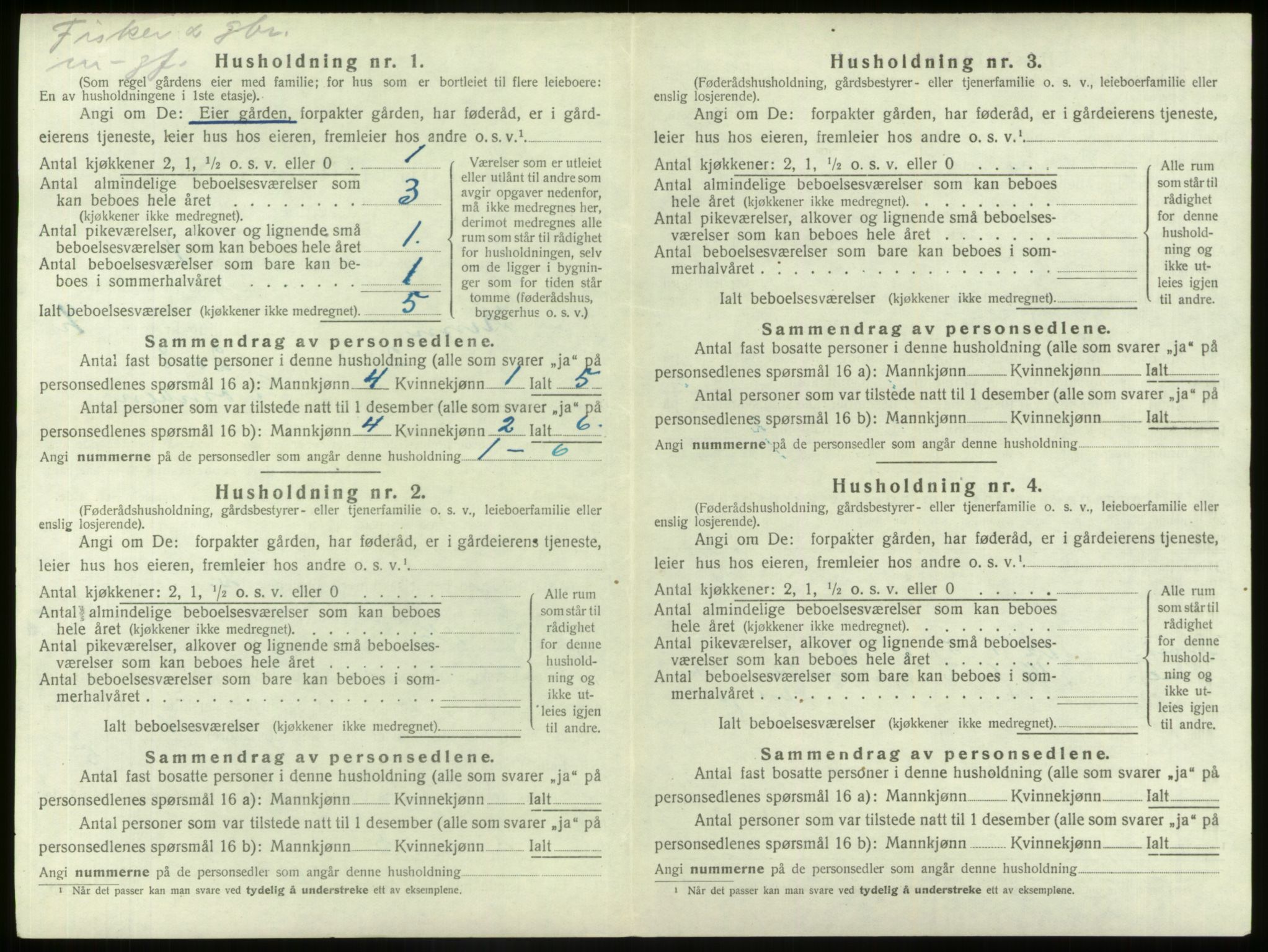 SAB, 1920 census for Kinn, 1920, p. 134