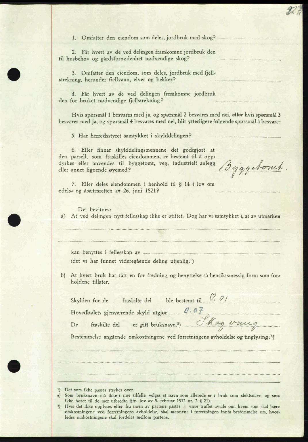 Nordmøre sorenskriveri, AV/SAT-A-4132/1/2/2Ca: Mortgage book no. A104, 1947-1947, Diary no: : 1142/1947