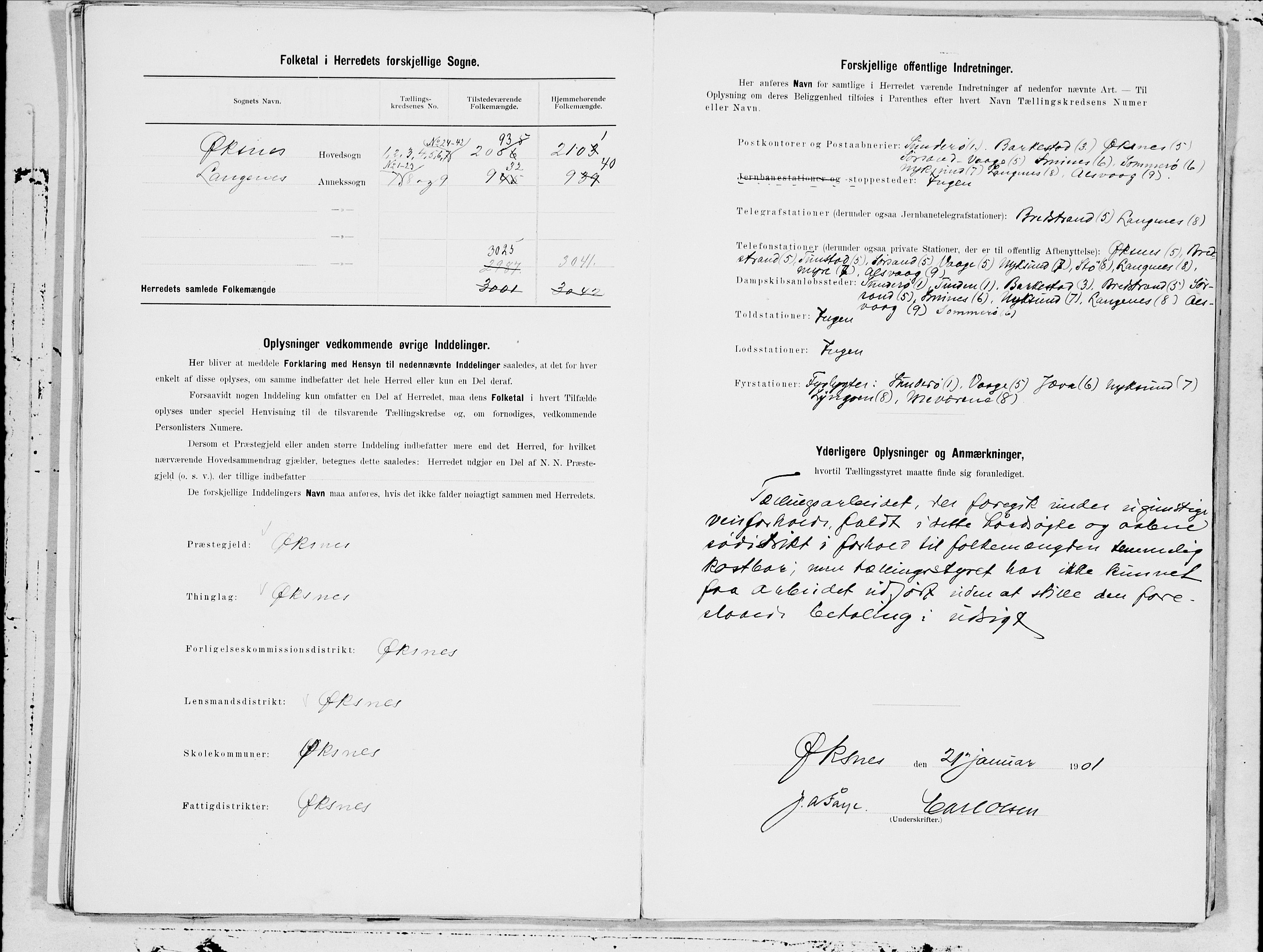 SAT, 1900 census for Øksnes, 1900, p. 22