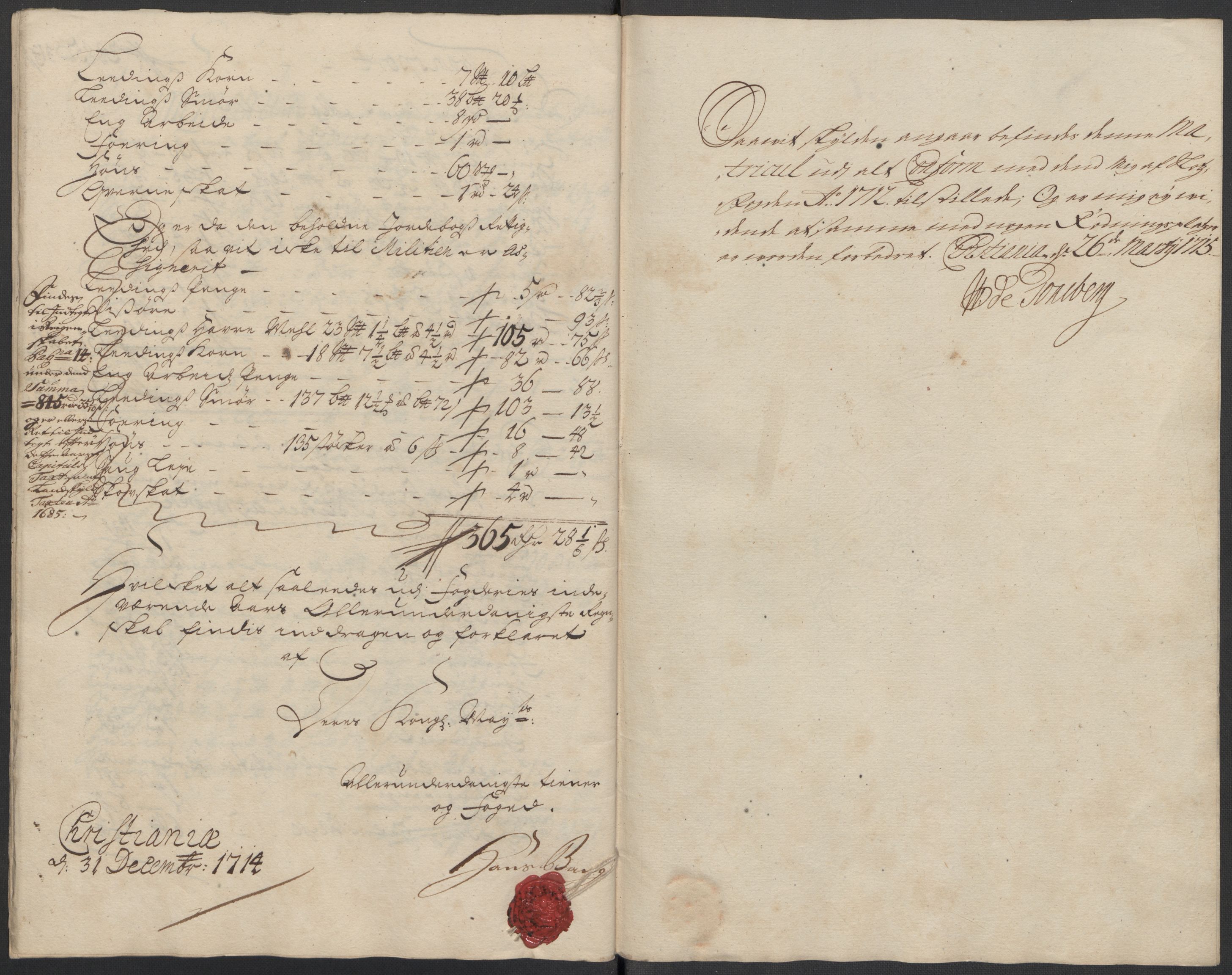 Rentekammeret inntil 1814, Reviderte regnskaper, Fogderegnskap, AV/RA-EA-4092/R10/L0451: Fogderegnskap Aker og Follo, 1713-1714, p. 275