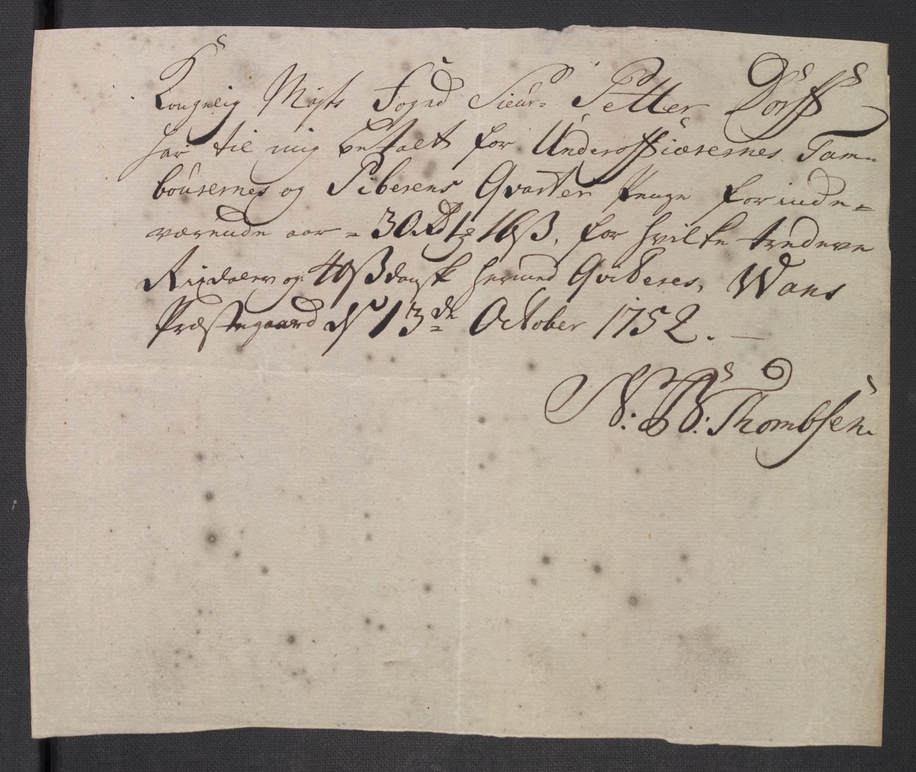 Rentekammeret inntil 1814, Reviderte regnskaper, Fogderegnskap, AV/RA-EA-4092/R18/L1349: Fogderegnskap Hadeland, Toten og Valdres, 1752-1753, p. 325