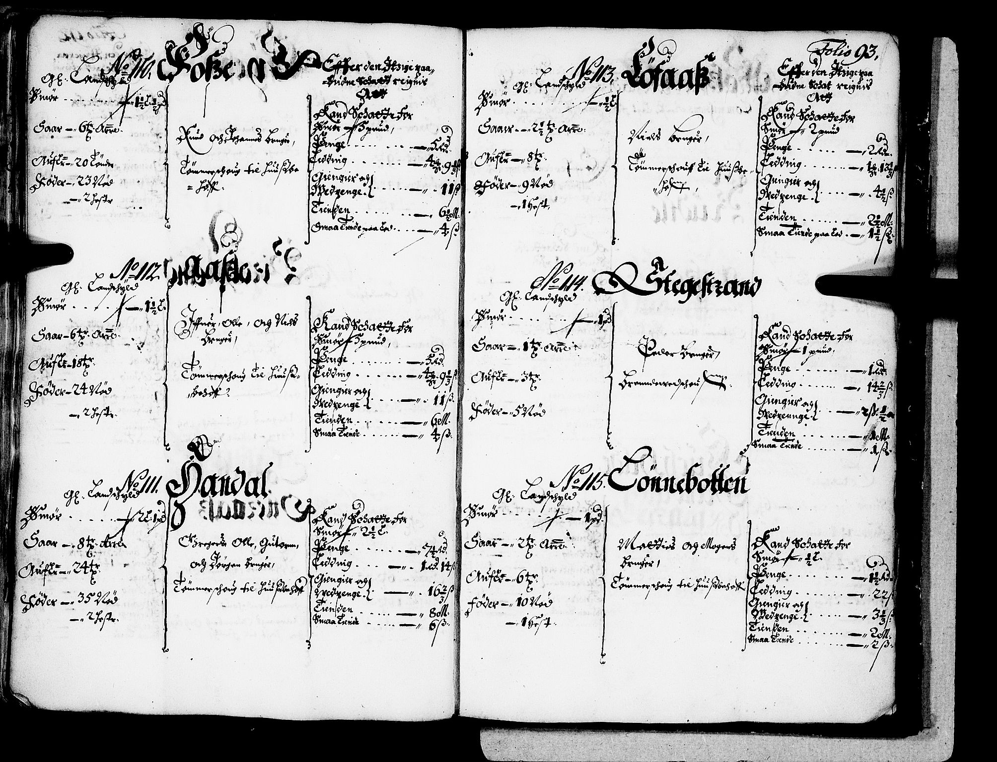 Rentekammeret inntil 1814, Realistisk ordnet avdeling, AV/RA-EA-4070/N/Nb/Nba/L0042: Ytre Sogn fogderi, 1667, p. 92b-93a