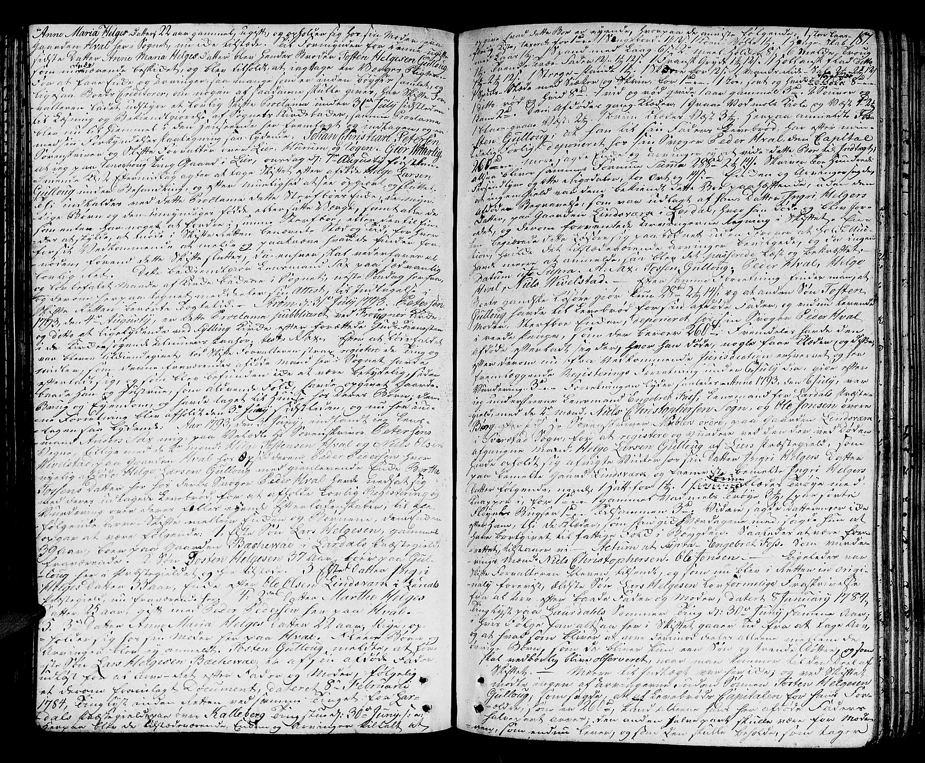 Lier, Røyken og Hurum sorenskriveri, SAKO/A-89/H/Hc/L0007a: Skifteprotokoll, 1789-1799, p. 186b-187a