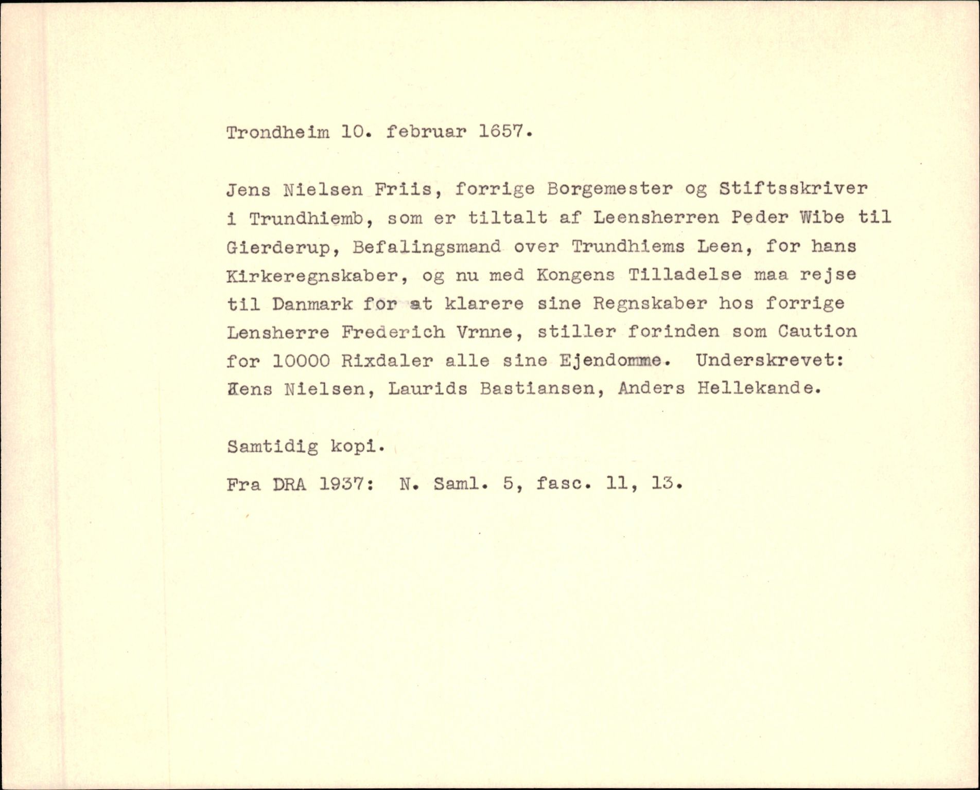 Riksarkivets diplomsamling, AV/RA-EA-5965/F35/F35f/L0002: Regestsedler: Diplomer fra DRA 1937 og 1996, p. 917