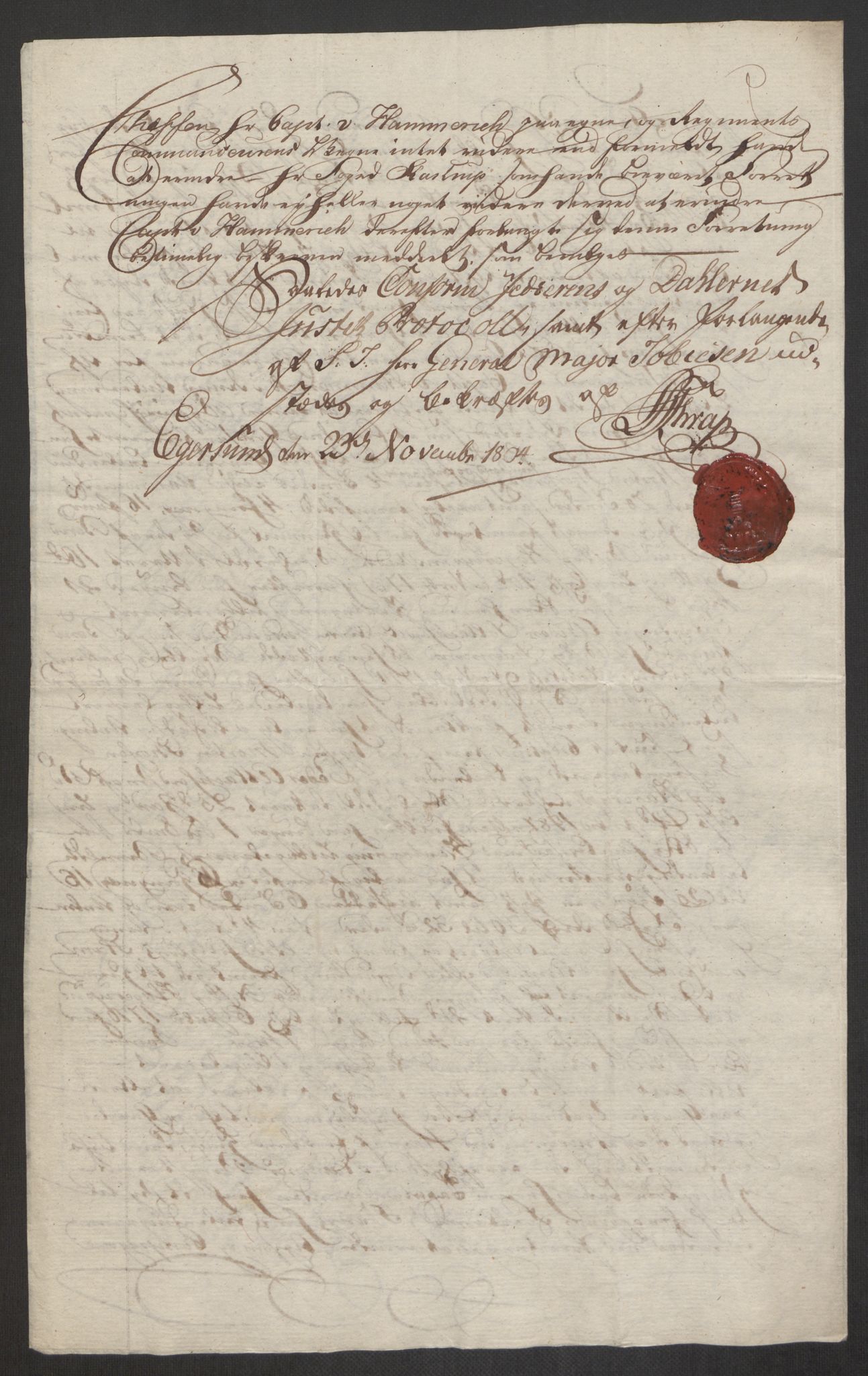 Forsvaret, Den norske kvesthuskasse/krigshospitalkasse, AV/RA-RAFA-1887/F/Fa/L0017: Innkomne brev:, 1782-1807, p. 673