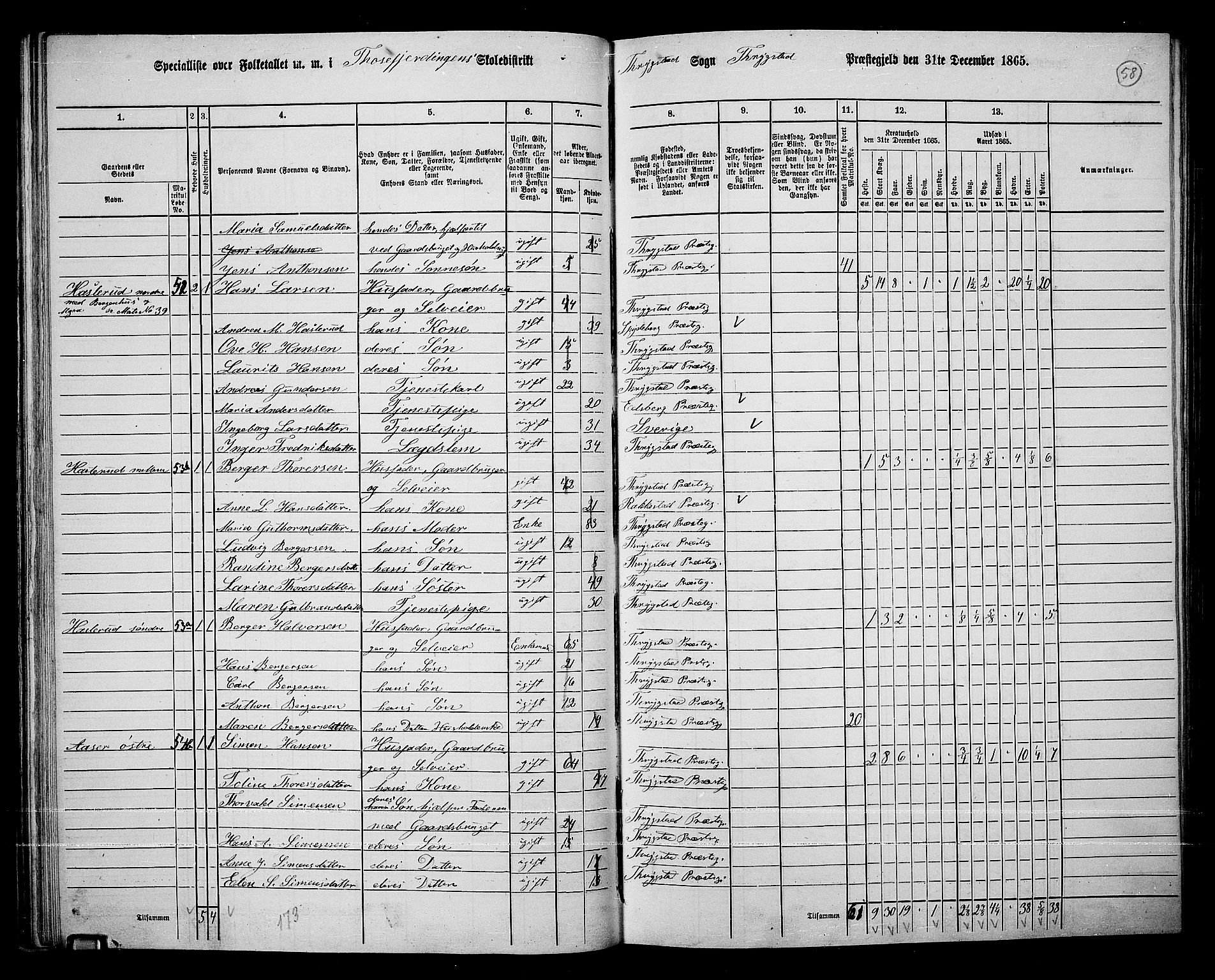 RA, 1865 census for Trøgstad, 1865, p. 52