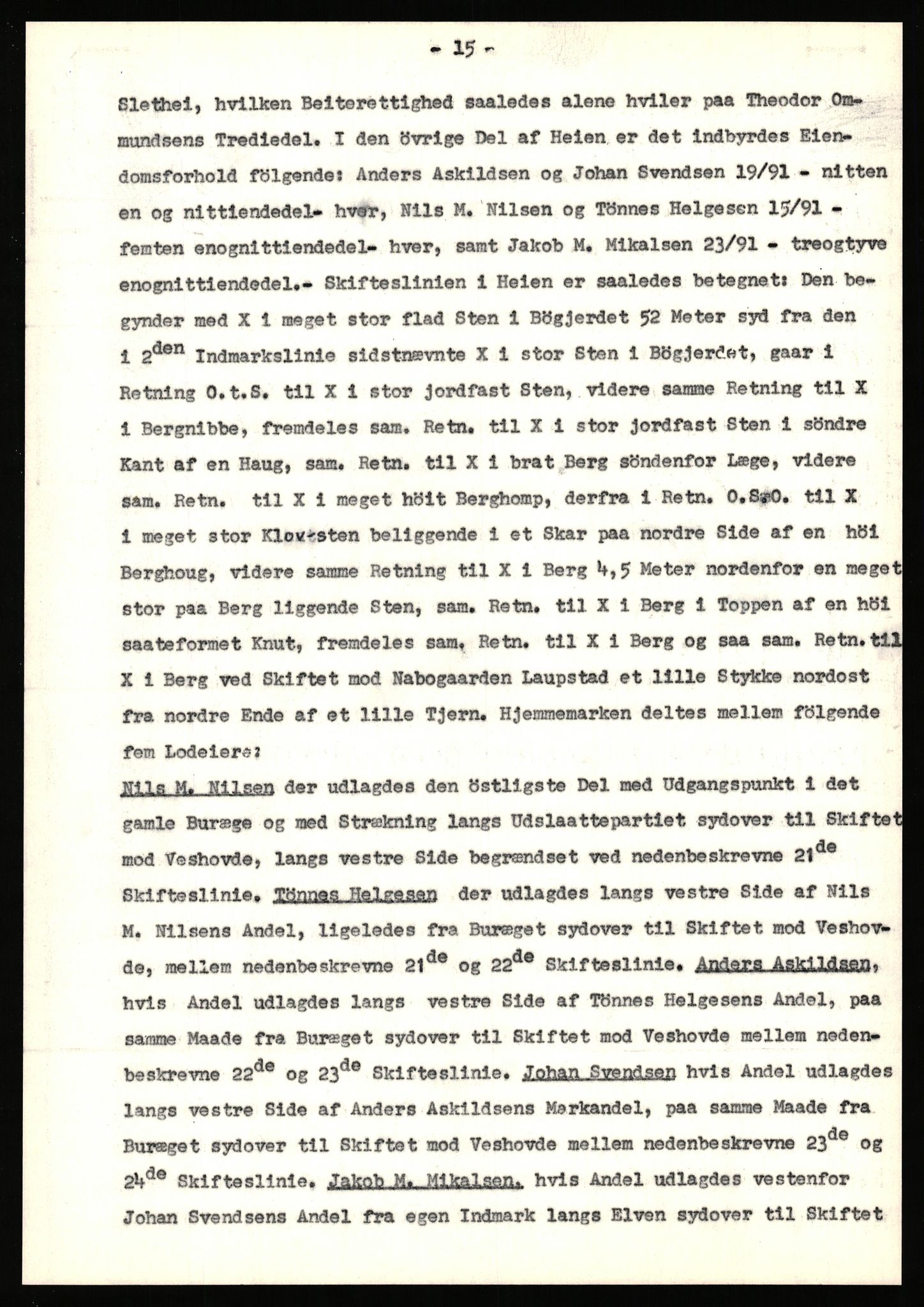 Statsarkivet i Stavanger, SAST/A-101971/03/Y/Yj/L0058: Avskrifter sortert etter gårdsnavn: Meling i Håland - Mjølsnes øvre, 1750-1930, p. 469