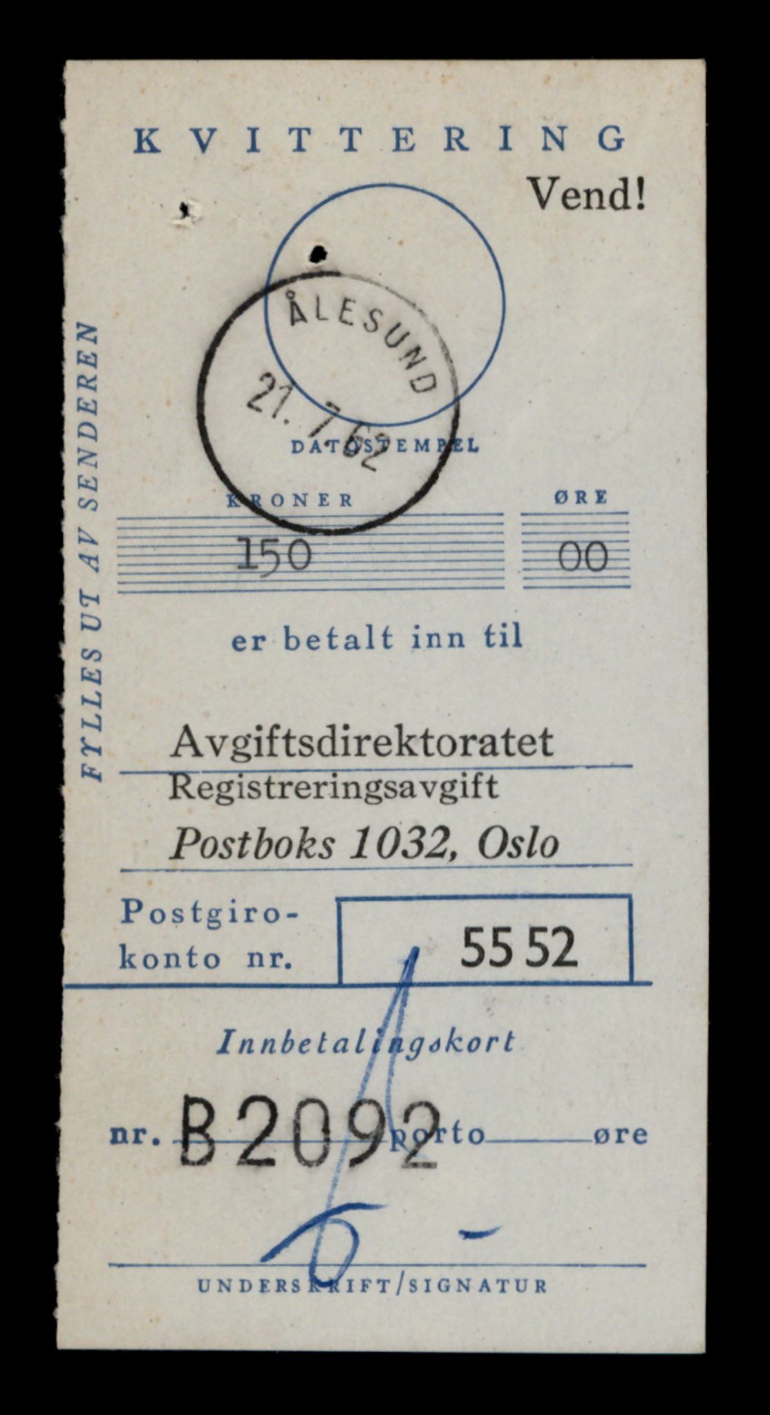 Møre og Romsdal vegkontor - Ålesund trafikkstasjon, SAT/A-4099/F/Fe/L0005: Registreringskort for kjøretøy T 443 - T 546, 1927-1998, p. 1835