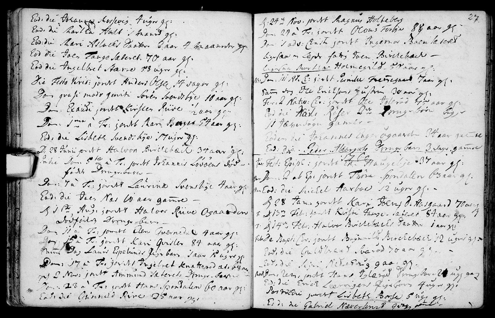 Aremark prestekontor Kirkebøker, SAO/A-10899/F/Fa/L0003: Parish register (official) no. I 3, 1745-1795, p. 27