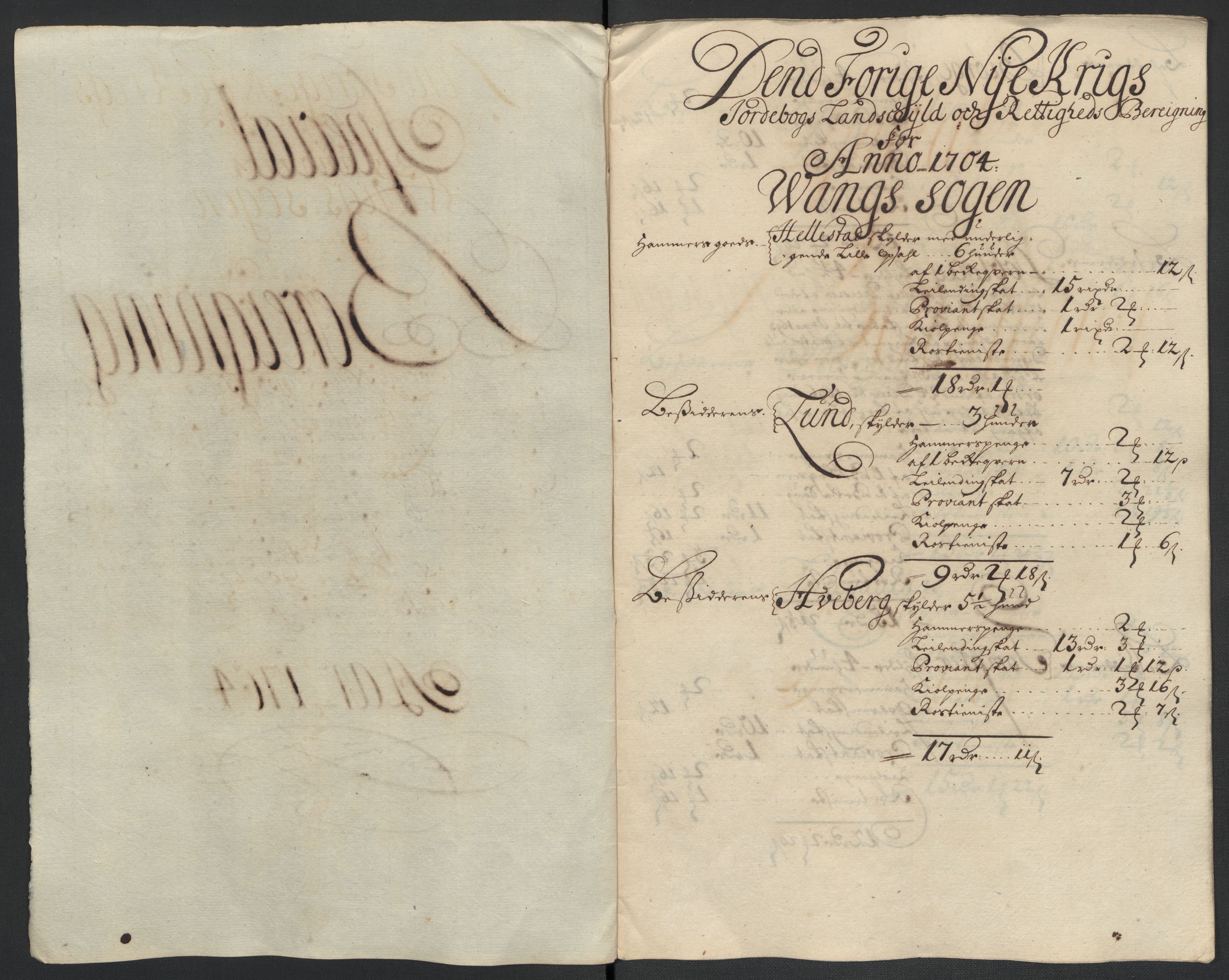 Rentekammeret inntil 1814, Reviderte regnskaper, Fogderegnskap, RA/EA-4092/R16/L1041: Fogderegnskap Hedmark, 1703-1704, p. 319