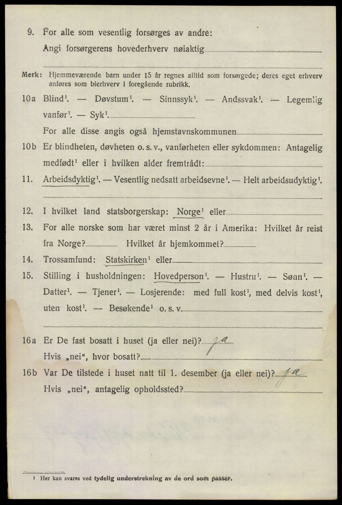 SAO, 1920 census for Nes, 1920, p. 18901