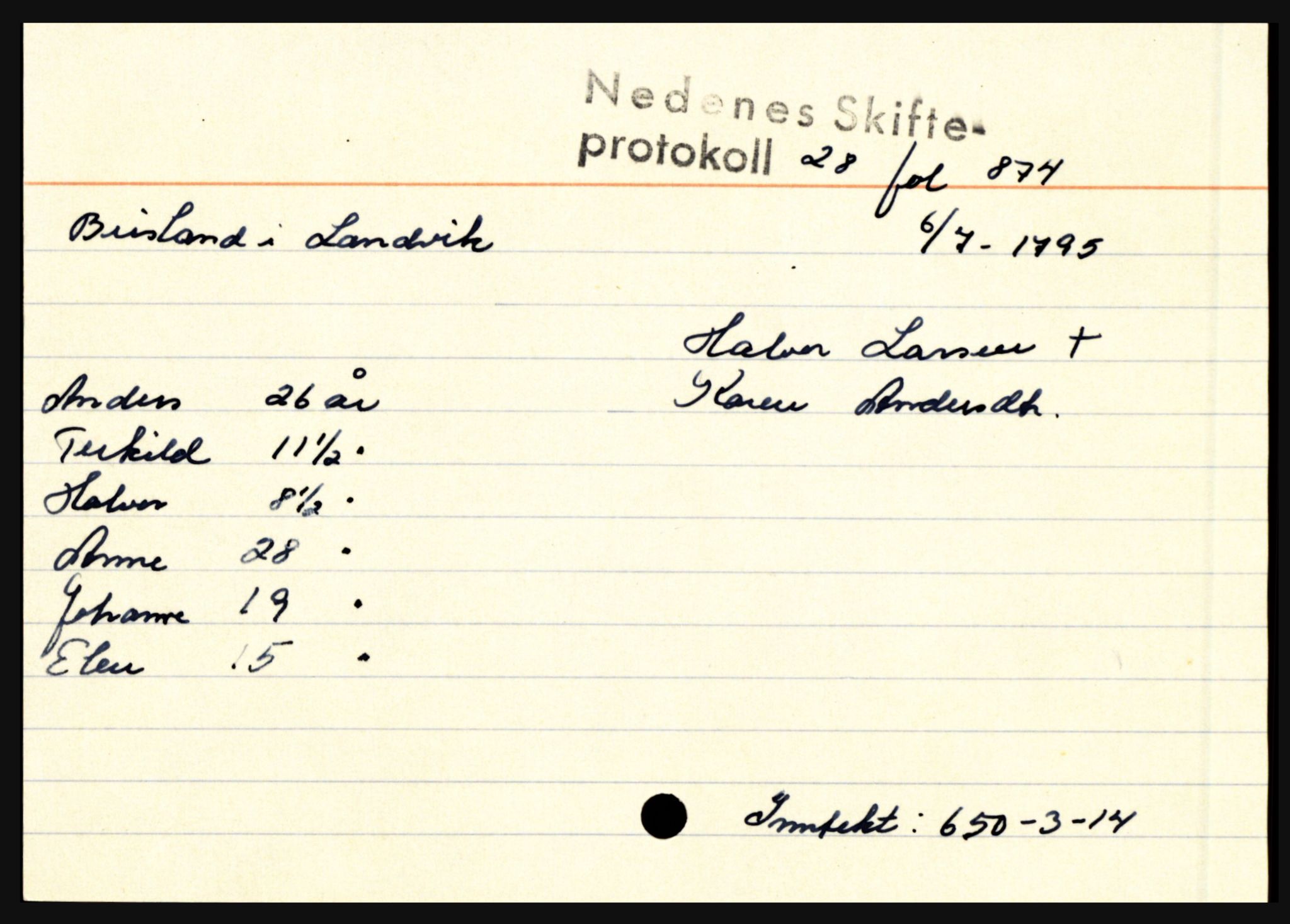 Nedenes sorenskriveri før 1824, AV/SAK-1221-0007/H, p. 2115