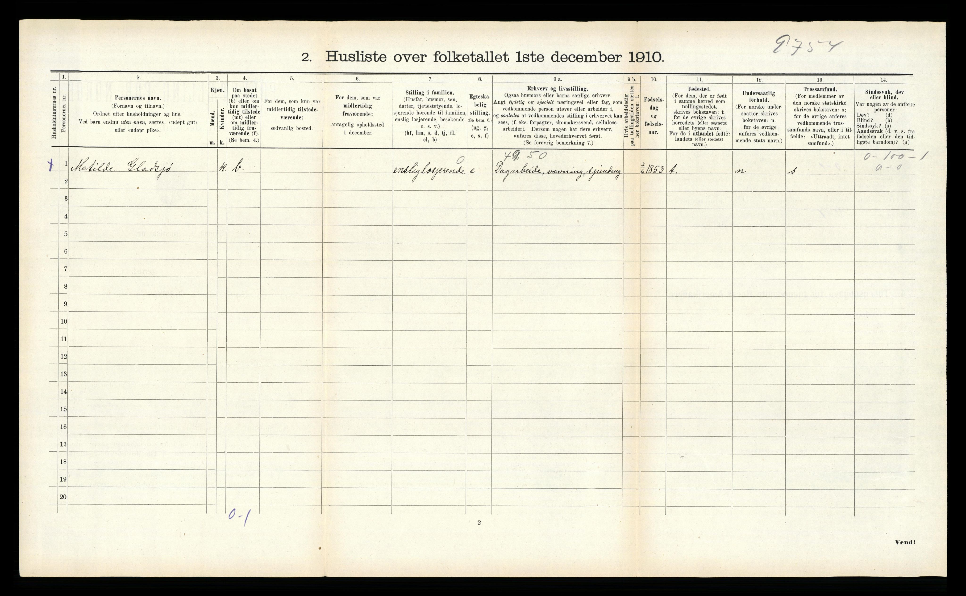 RA, 1910 census for Beitstad, 1910, p. 510