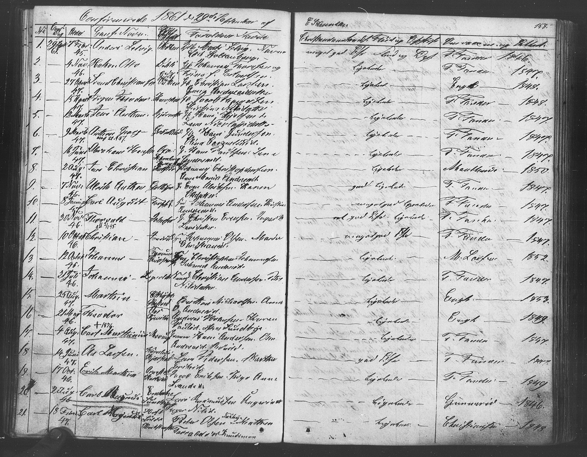 Vestby prestekontor Kirkebøker, SAO/A-10893/F/Fa/L0007: Parish register (official) no. I 7, 1850-1862, p. 158