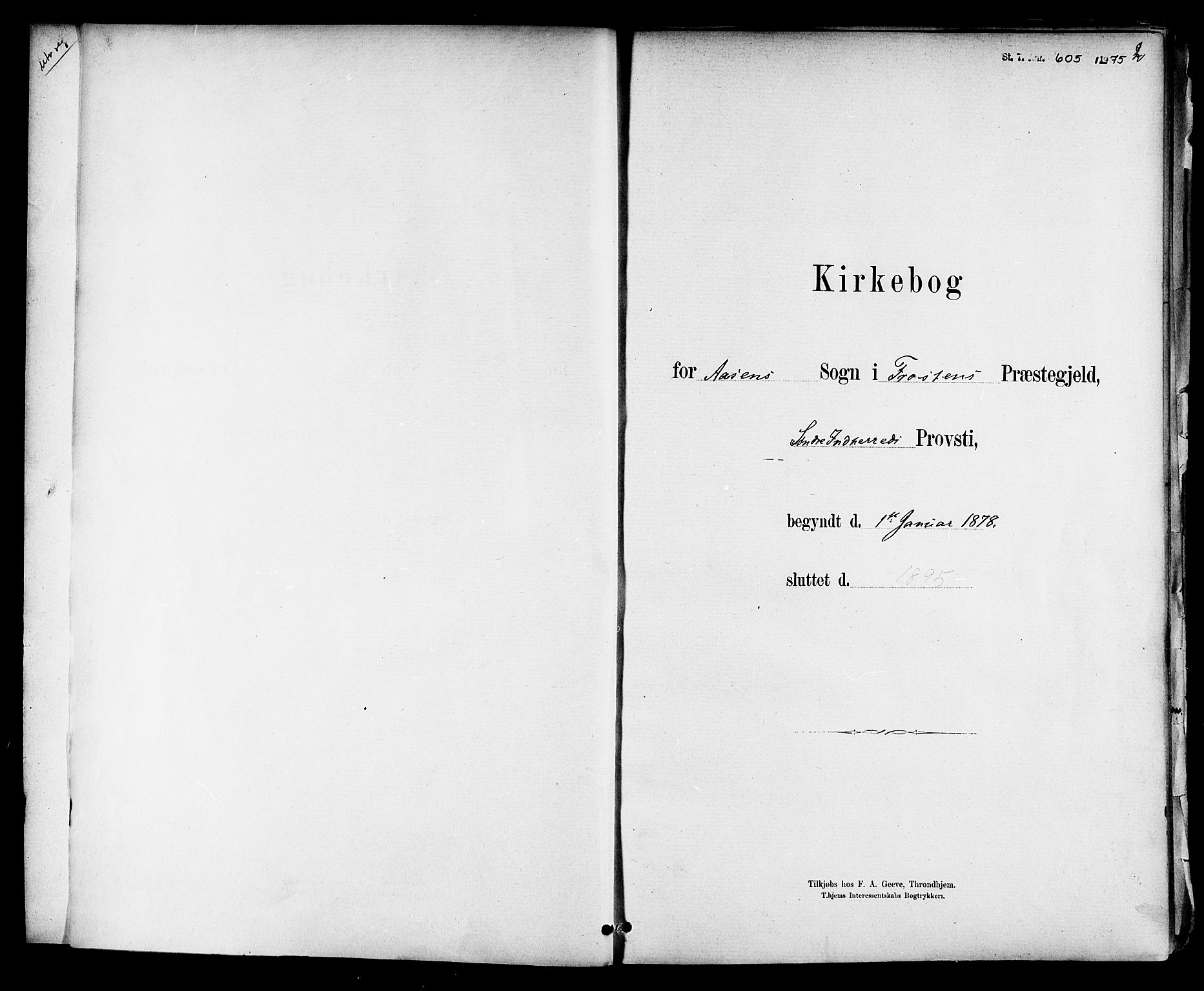 Ministerialprotokoller, klokkerbøker og fødselsregistre - Nord-Trøndelag, SAT/A-1458/714/L0130: Parish register (official) no. 714A01, 1878-1895