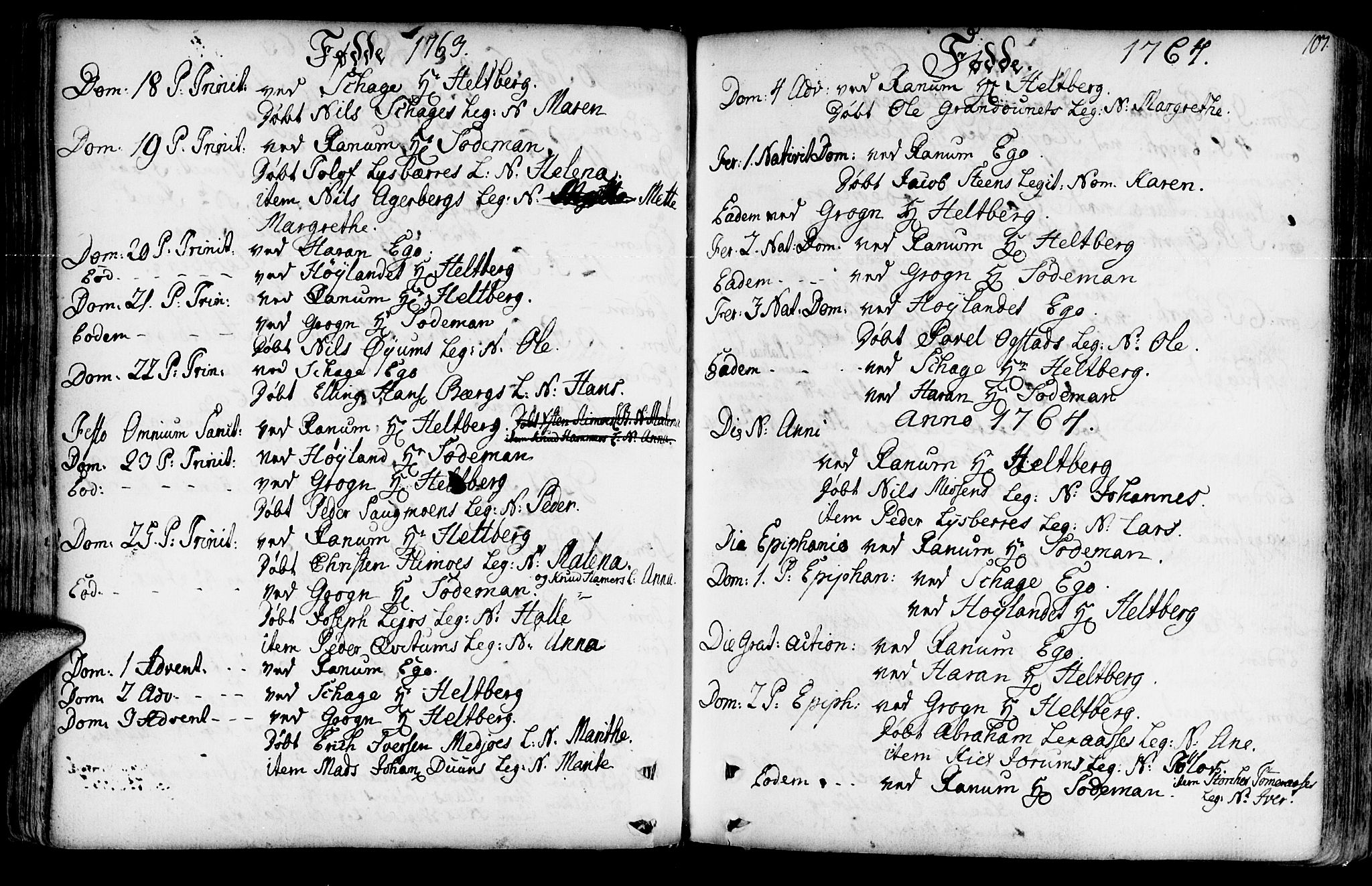 Ministerialprotokoller, klokkerbøker og fødselsregistre - Nord-Trøndelag, SAT/A-1458/764/L0542: Parish register (official) no. 764A02, 1748-1779, p. 107