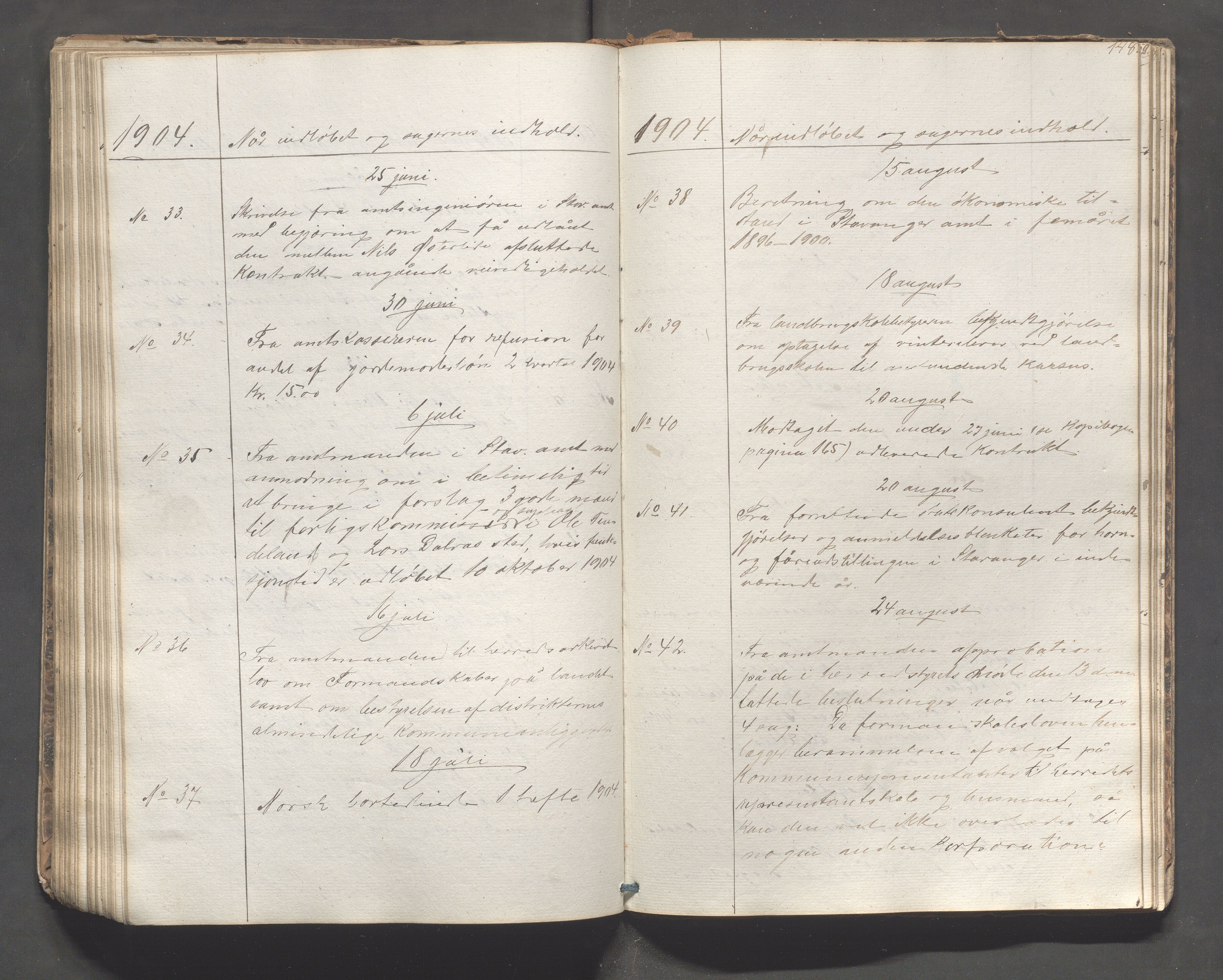 Nedstrand kommune - Formannskapet, IKAR/K-100244/C/L0001: Journal, 1837-1908, p. 148