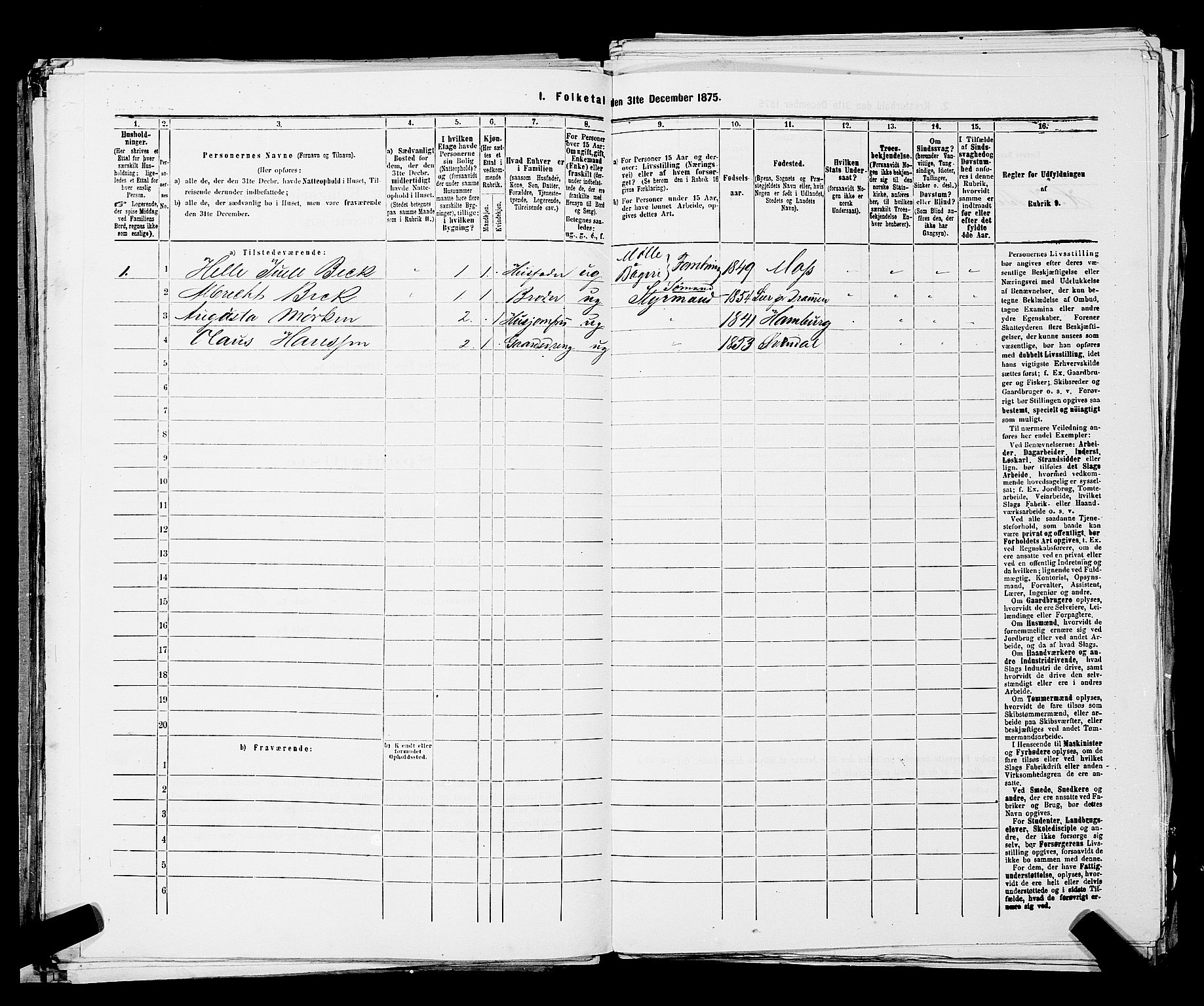 RA, 1875 census for 0104B Moss/Moss, 1875, p. 117